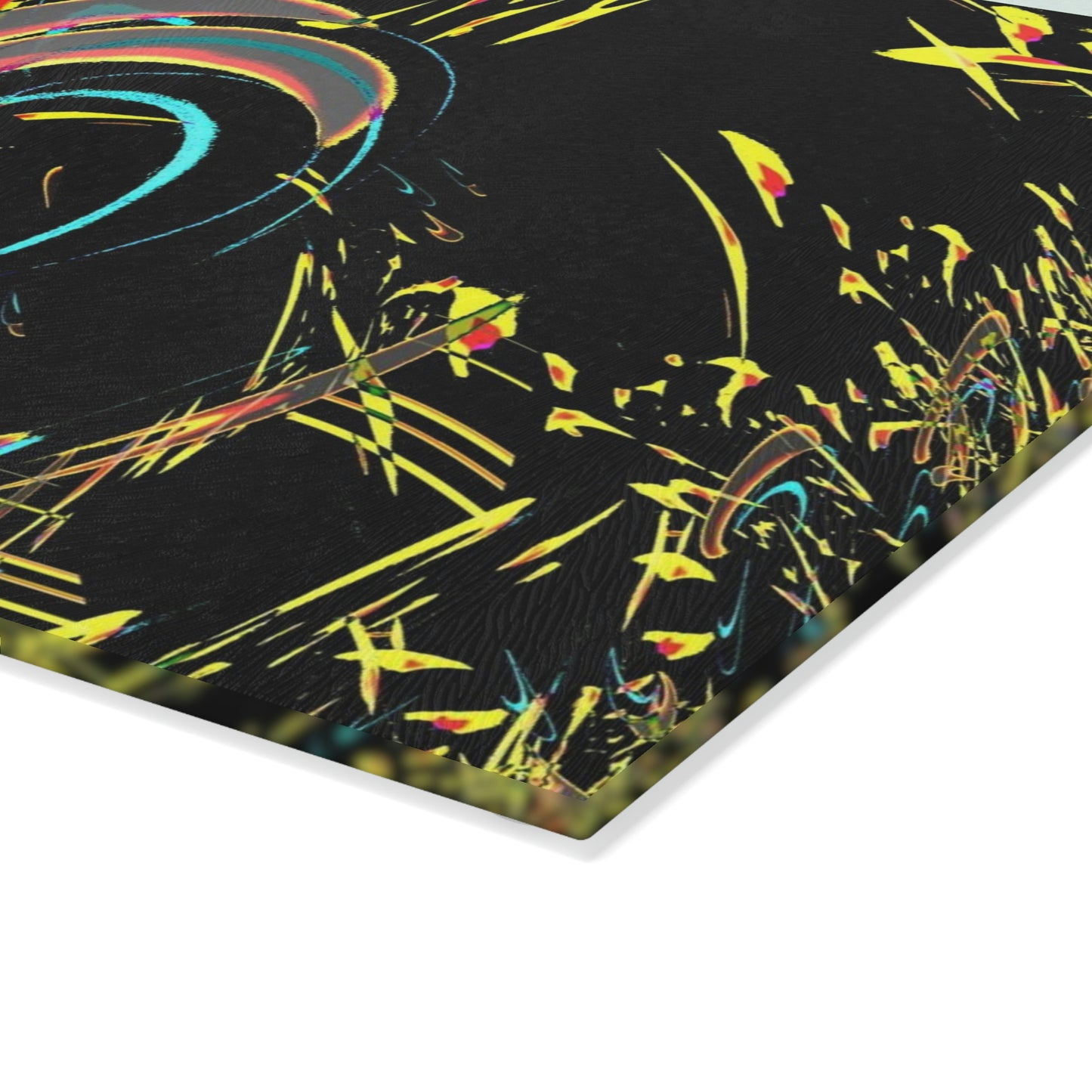 Glass Cutting Board ... "Waning Moon" ... Central Idaho ... October 2022 ... Rendering Time: 22 Hours ... Original Works ...