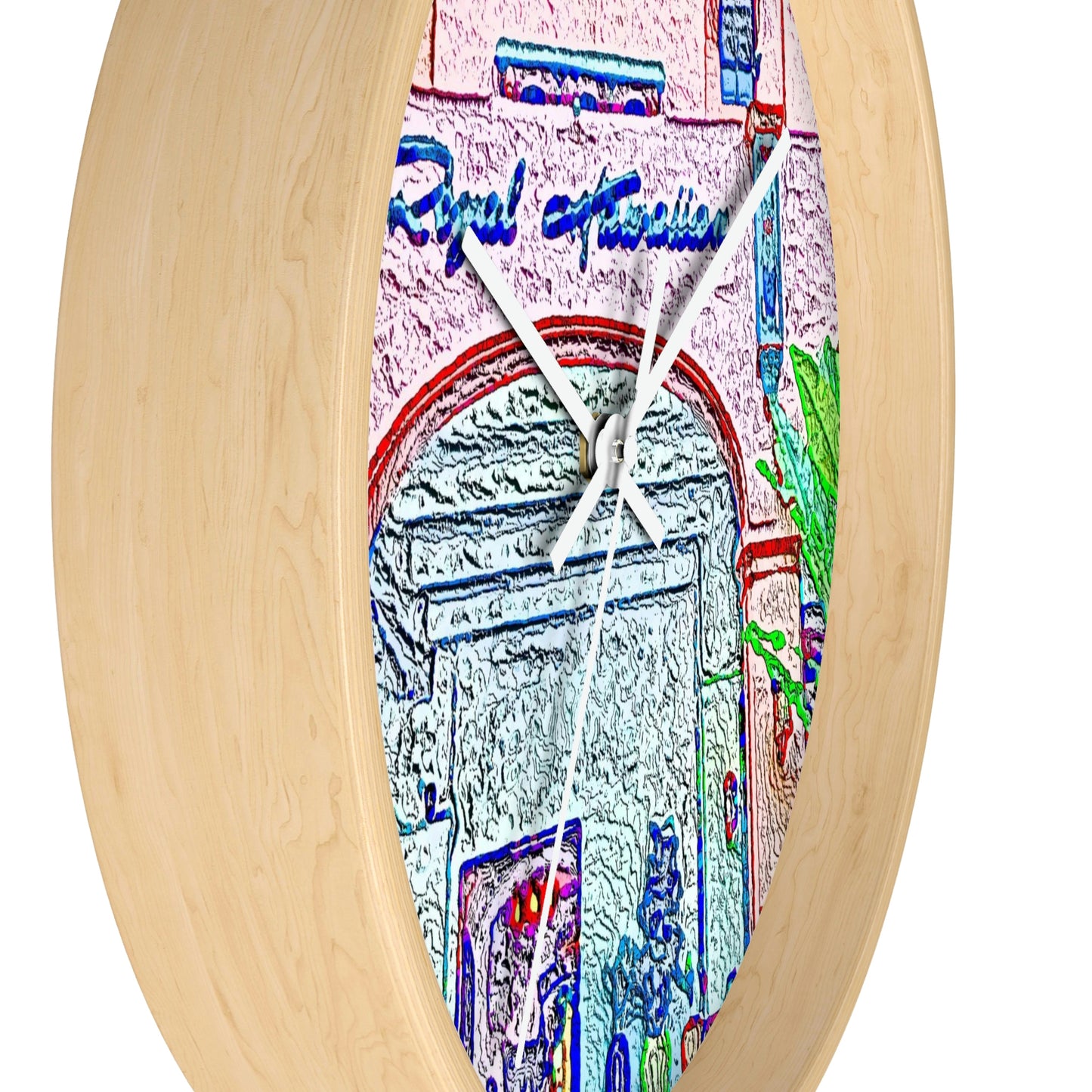 Wall Clock ... "La Grande Entree" At: 'The Pink Palace' ... The Royal Hawai'ian ... Honolulu, HI ... '27Oct2014' ... Original Works ...