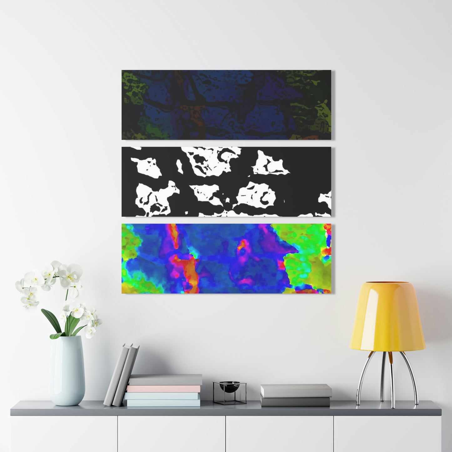 Acrylic Prints (Triptych) ...  "I Am Innocent" ... Tricky-Dick Immortalized ... Nixon Rock: Along The River ... Central Idaho, Summer 2020 ... Original Works ...