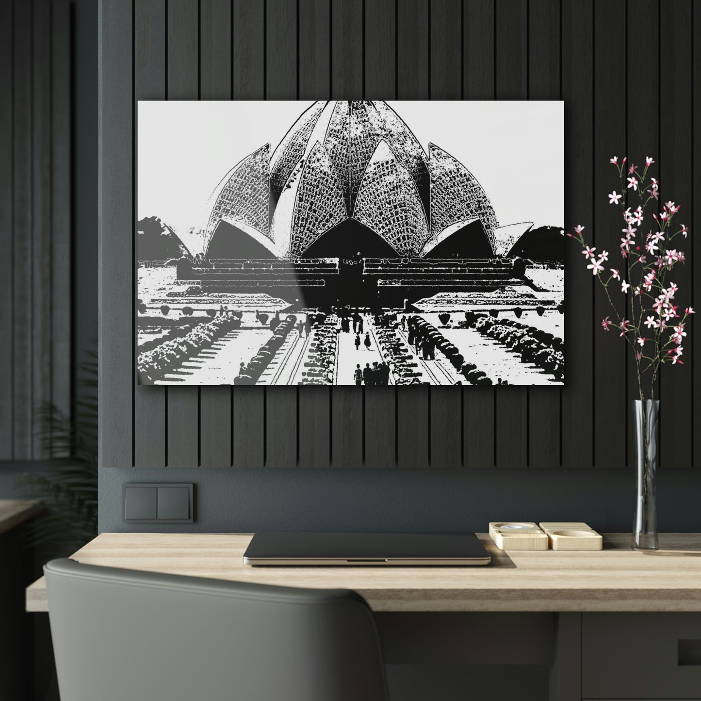 Acrylic Prints ... 'Bahai'i House-Of-Worship' ... "Lotus Temple: Delhi, India, 2008" ... Original Works ...