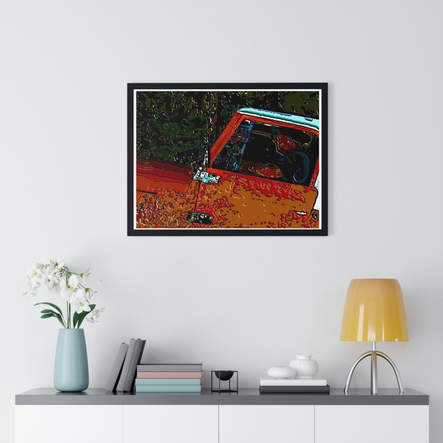 Premium Framed Horizontal Poster ... How-To-Drive-Idaho's-Mountain_Roads ... "Like A Professional" ... "Truckin' Like The Doo-Dah-Man" ...