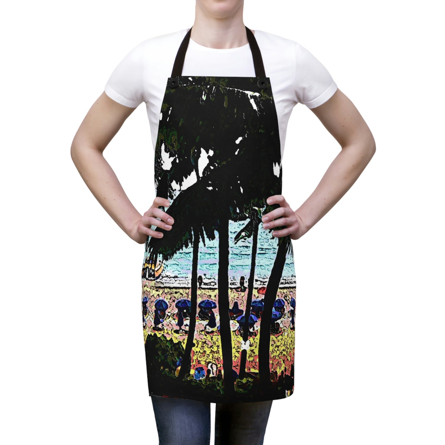 Apron ... "A Beautiful Beach Amongst The Palms" ... The Outrigger Waikiki, Honolulu, Oahu ... Original Works ...