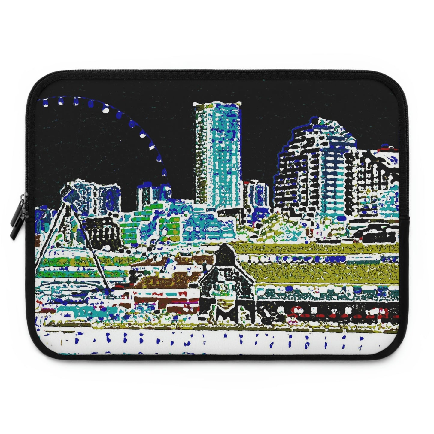 Laptop Sleeve ... That Classic Wheel ... 'Seattle's Wheel' ... & Old Classic Waterside Vendors ...  'Family Archives' ... Original Works ...