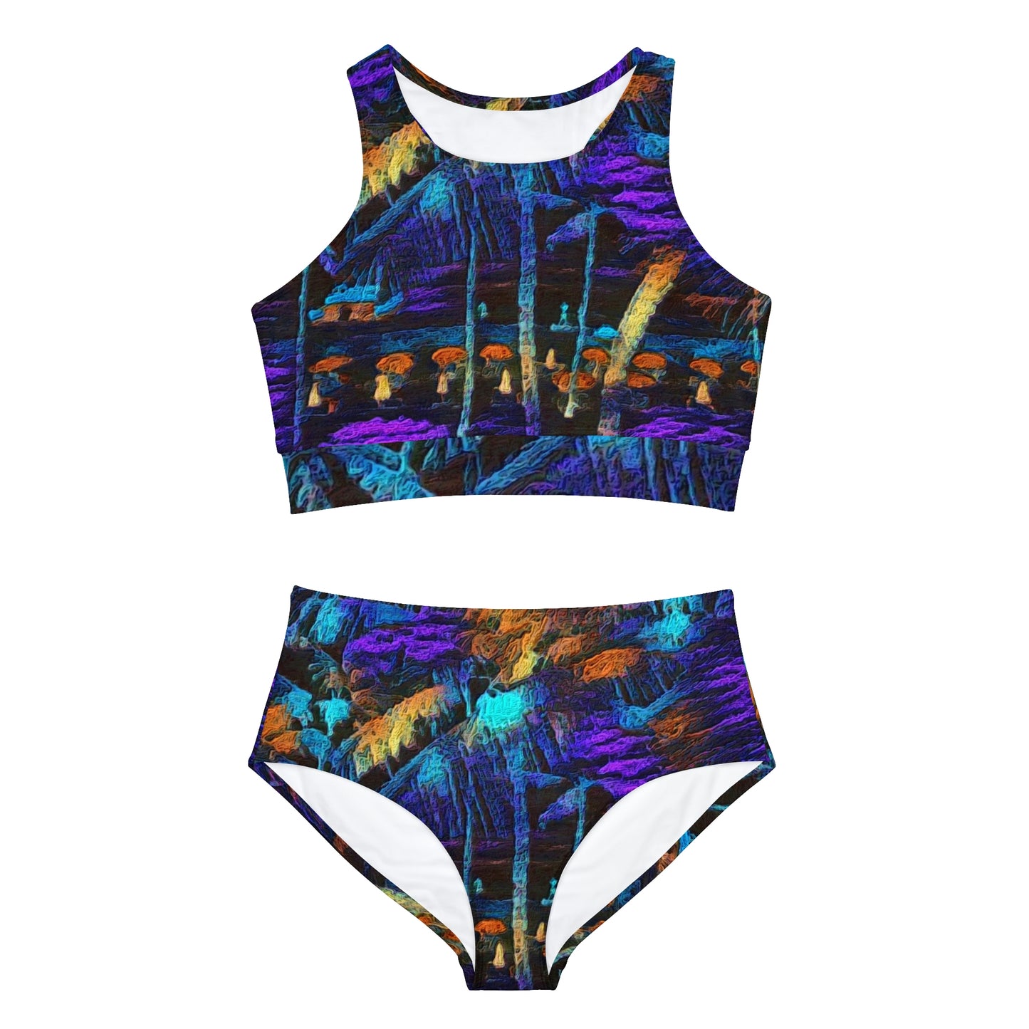 Sporty Bikini Set (AOP) ... "The Royal Hawai'ian: Waikiki Beach_Beach" ... Honolulu, HI ... Ocotber 2014 (Halloween) ... Original Works ...