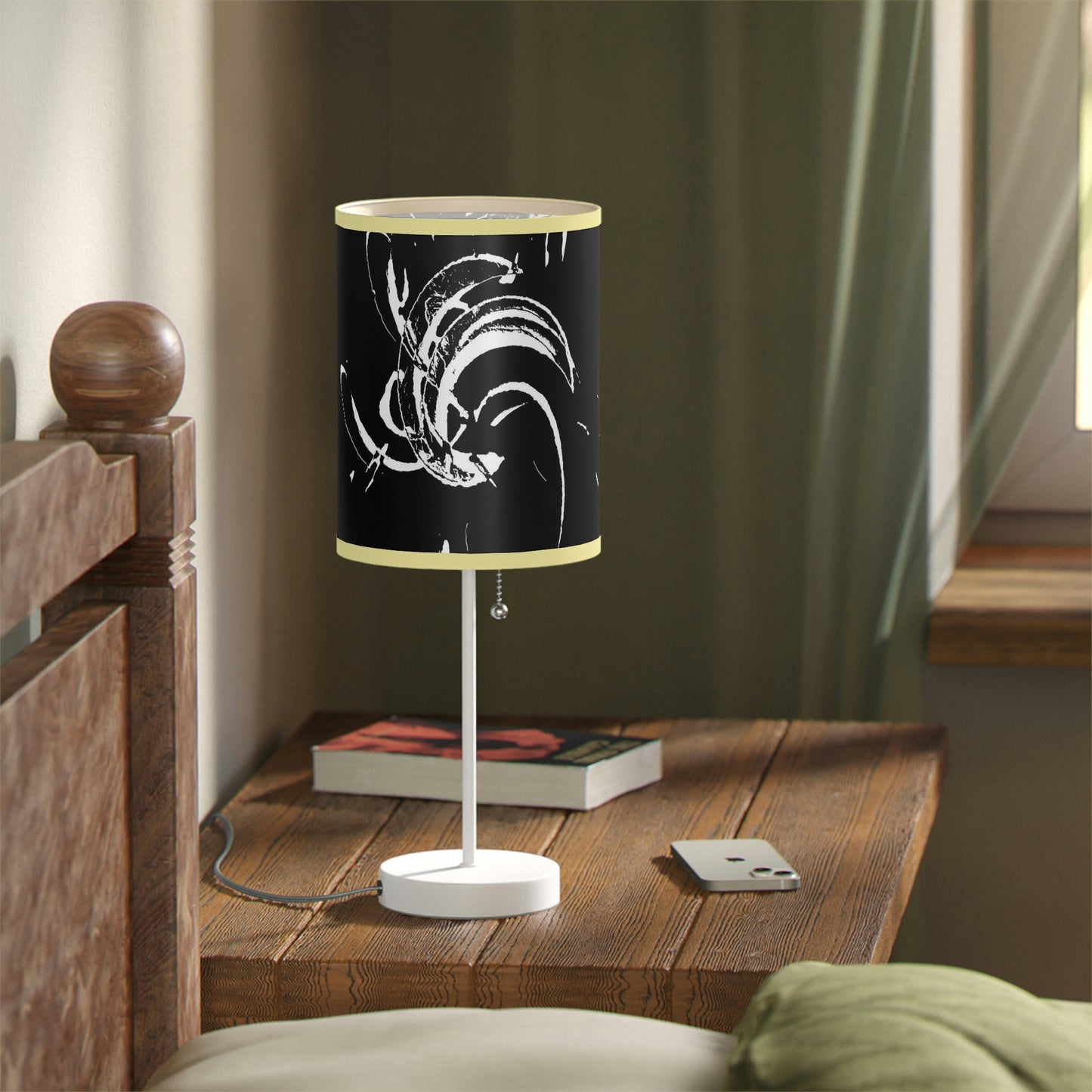Lamp on a Stand, US|CA plug ..."Waning Moon" ... Central Idaho ... October 2022 ... Rendering Time: 22 Hours ... Original Works ...
