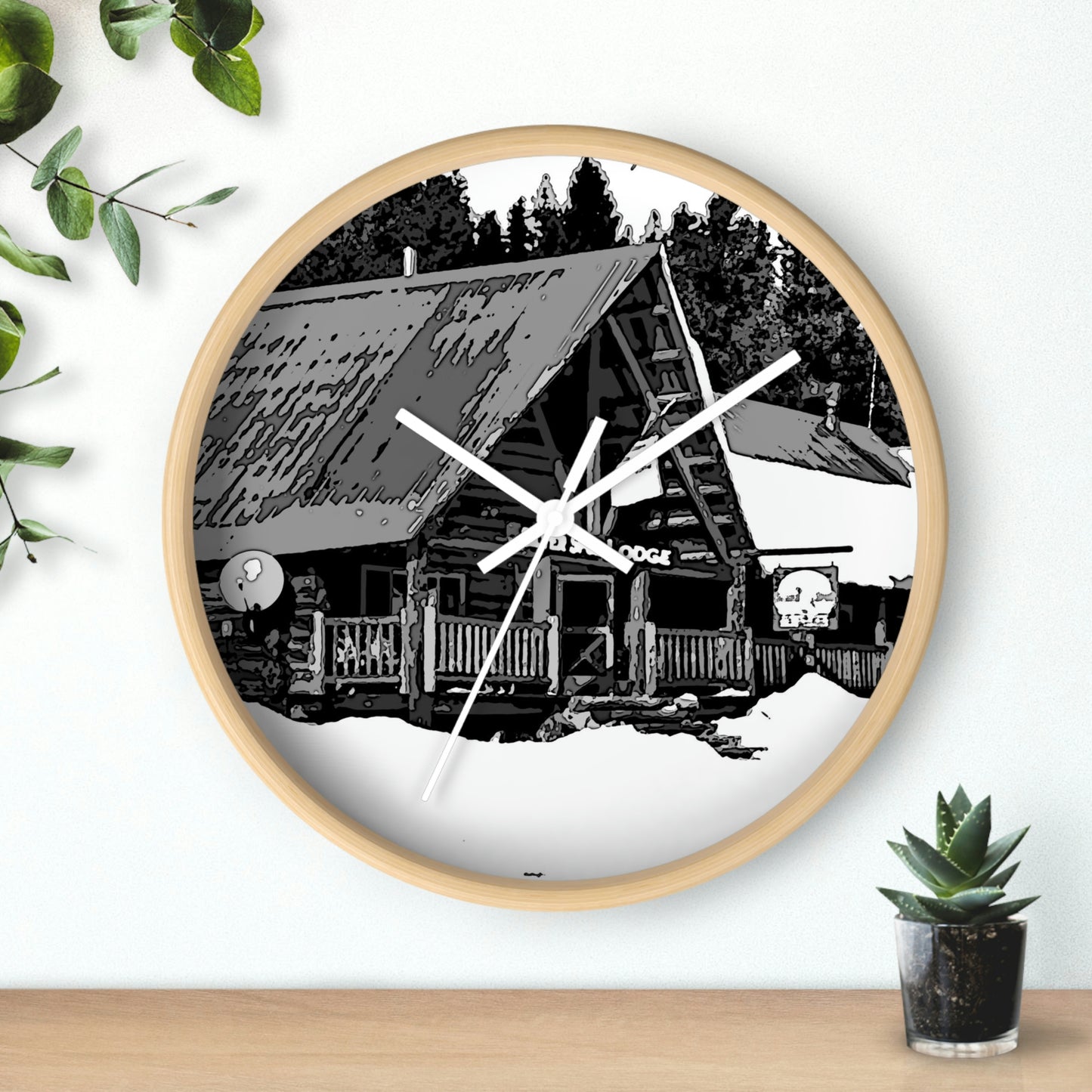 Wall clock ... A Beautiful Lodge & Back-Country Outfitter In A Mountain Town ... 'Dixie, Idaho, November 2022' ... Original Works ...
