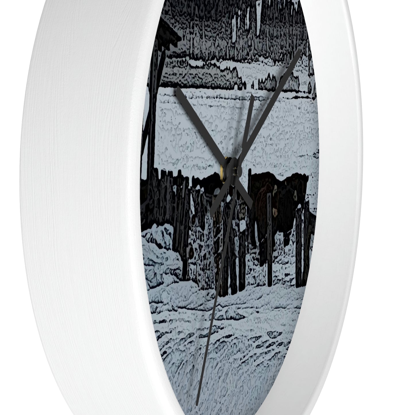 Wall clock ... A Quiet Morning ... "Along The Red River & Nature Preserve Plateau" ... Jan23 ... Original Works ...