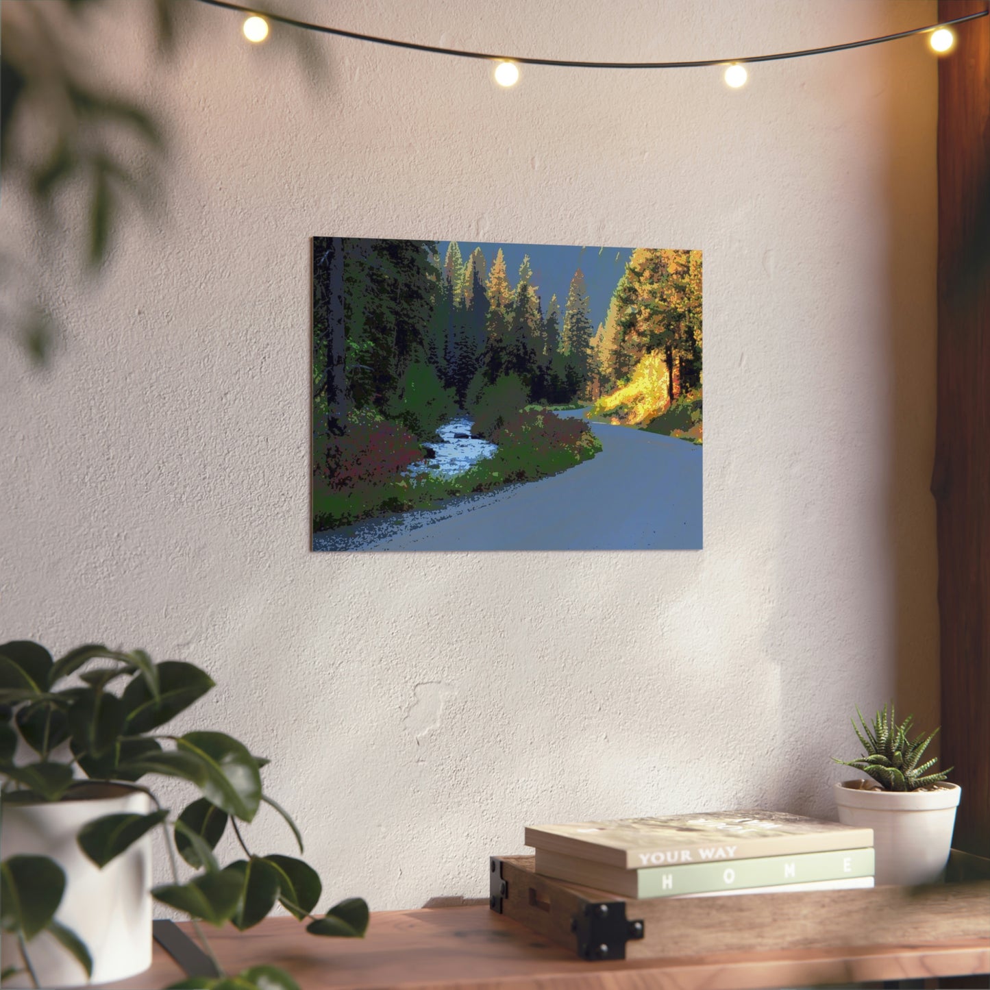 Aluminum Composite Panels ... A Mountain River ... A Mountain Road ... "Parallels That Follow Their Mutual Journeys ..." ... Red River, Idaho ... Autumn 2022 ... Original Works ...