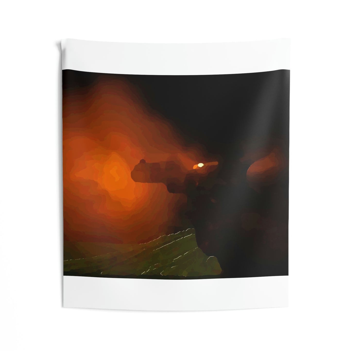 Indoor Wall Tapestries ... Ruger .357 Magnum Early-Morning-Target-Practice ... 'Circa April 2022' ... Original Works ...