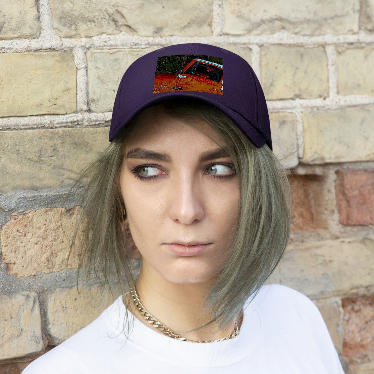 Unisex Twill Hat ... How-To-Drive-Idaho's-Mountain_Roads ... "Like A Professional" ... "Truckin' Like The Doo-Dah-Man" ...