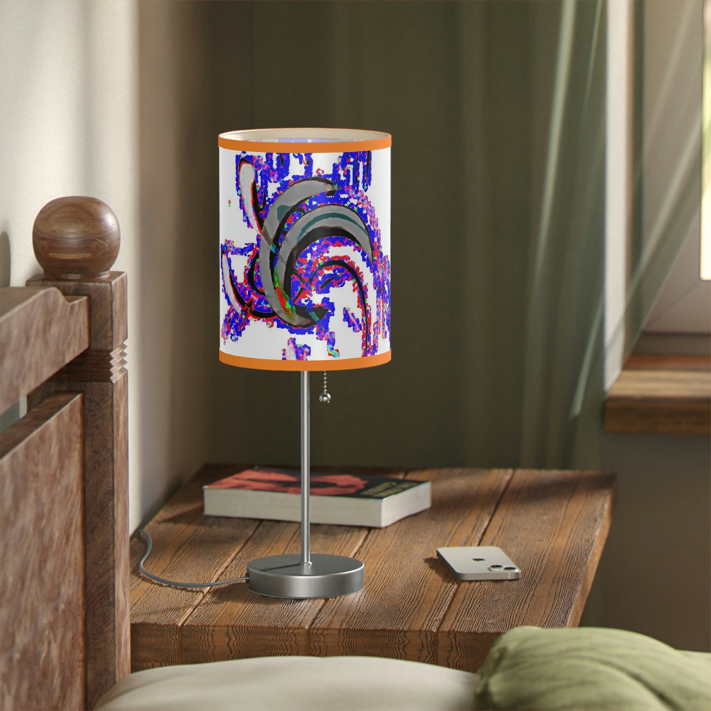 Lamp on a Stand, US|CA plug ... "Waning Moon" ... Central Idaho ... October 2022 ... Rendering Time: 22 Hours ... Original Works ...