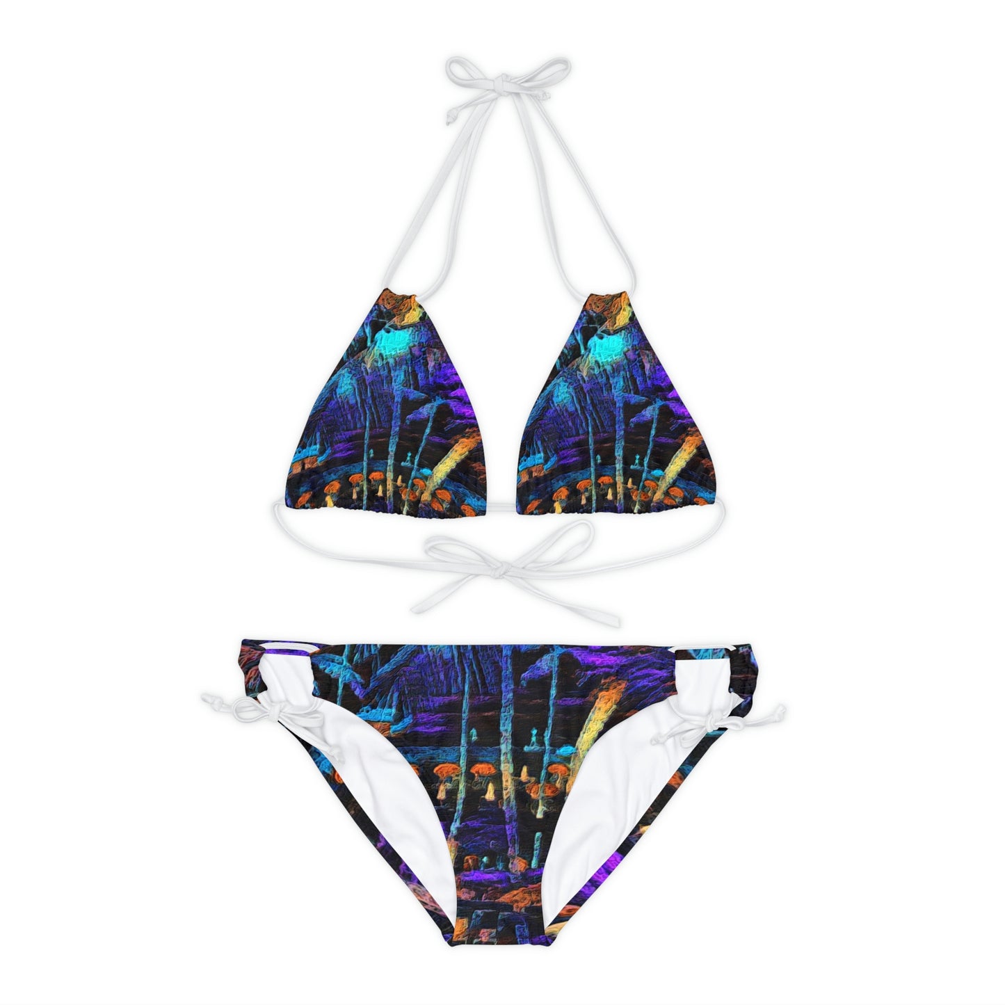 Strappy Bikini Set (AOP) ... "The Royal Hawai'ian: Waikiki Beach_Beach" ... Honolulu, HI ... Ocotber 2014 (Halloween) ... Original Works ...
