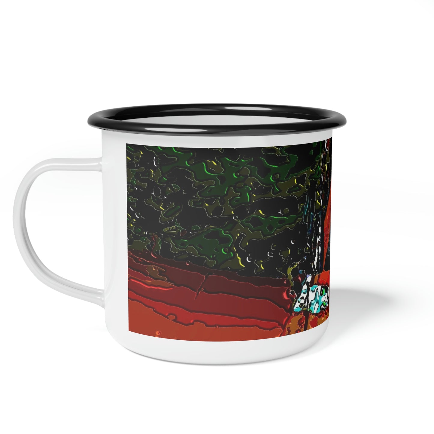 Enamel Camp Cup ... How-To-Drive-Idaho's-Mountain_Roads ... "Like A Professional" ... "Truckin' Like The Doo-Dah-Man" ...