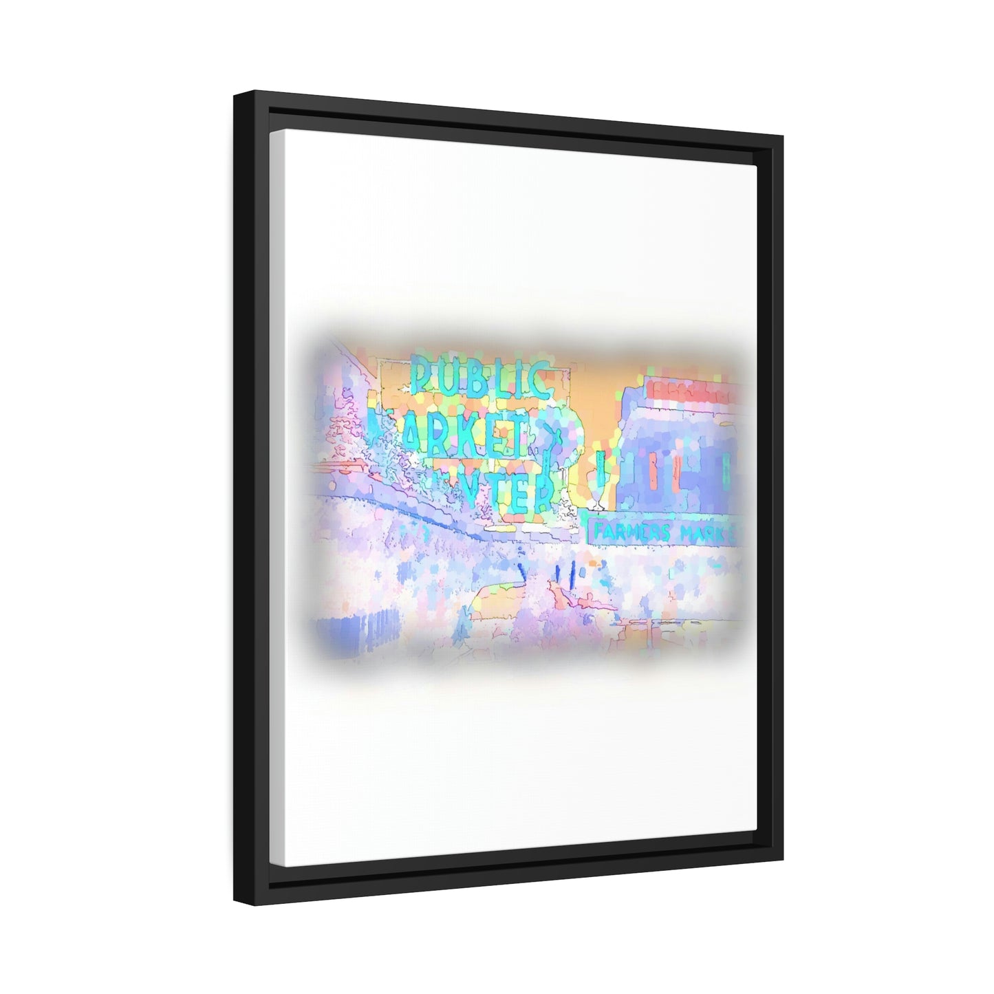 Matte Canvas, Black Frame ... PPM: Pike Place Market ... Original Work ... Winter 2022 ...