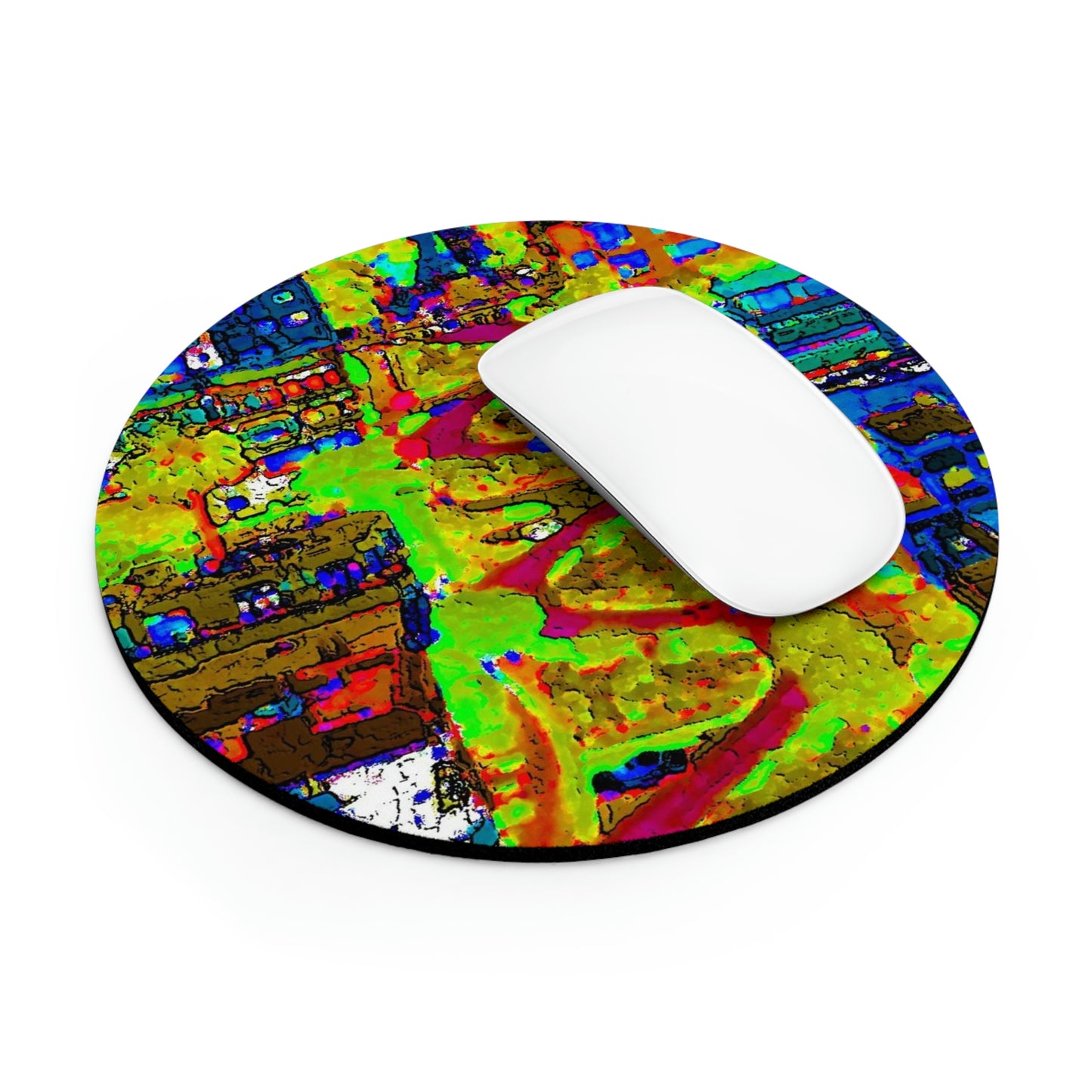 Mouse Pad  ... A Crazy Street ... 'Eight Winding Curve-Switchbacks' ... "Lombard Street, San Francisco, CA' ... Family Archives: 1970's ... Original Works ...
