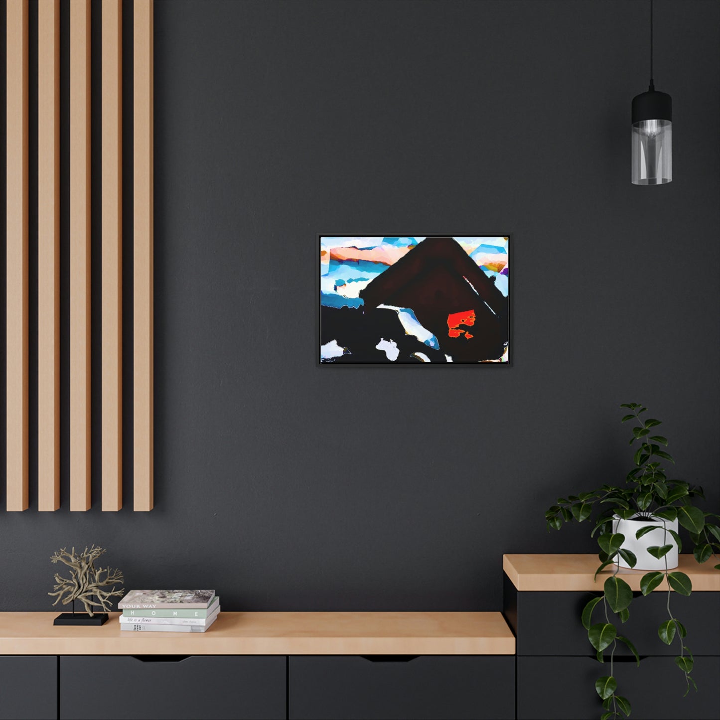 Gallery Canvas Wraps, Horizontal Frame ... After An Intense Snow Storm ... 'Digging Out' ... A Vehicle & Cabin "In The Mountains" ... March 2023 ... Original Works ...