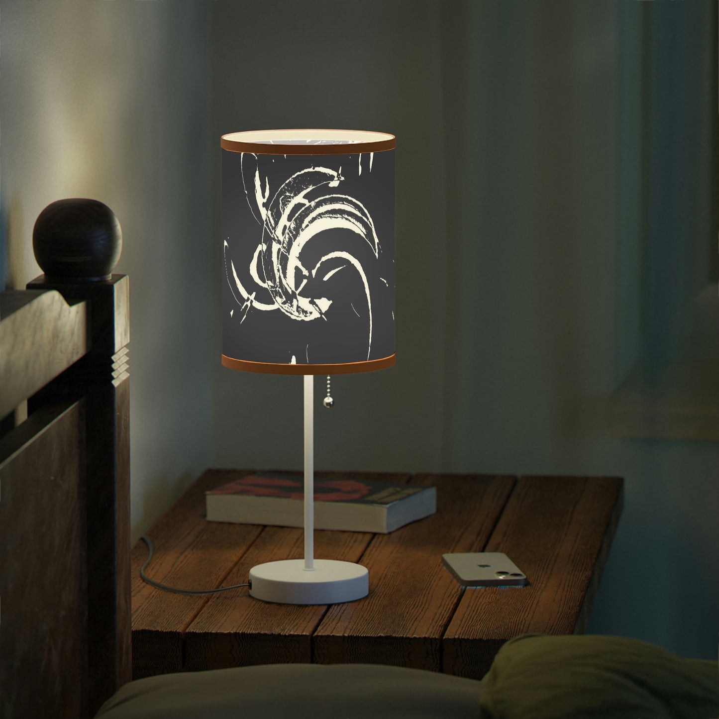 Lamp on a Stand, US|CA plug ..."Waning Moon" ... Central Idaho ... October 2022 ... Rendering Time: 22 Hours ... Original Works ...