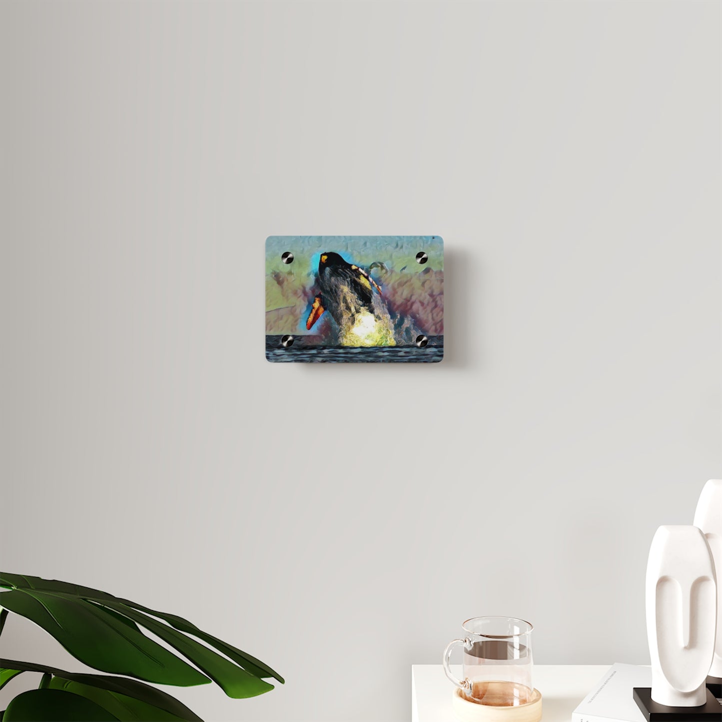Acrylic Wall Art Panels ... An Extraordinary Humpback Breach ... 'With Explosive Energy' ... Family Archives (KPH) ... Circa: 21st Century. Maui, HI ... Original Works ...