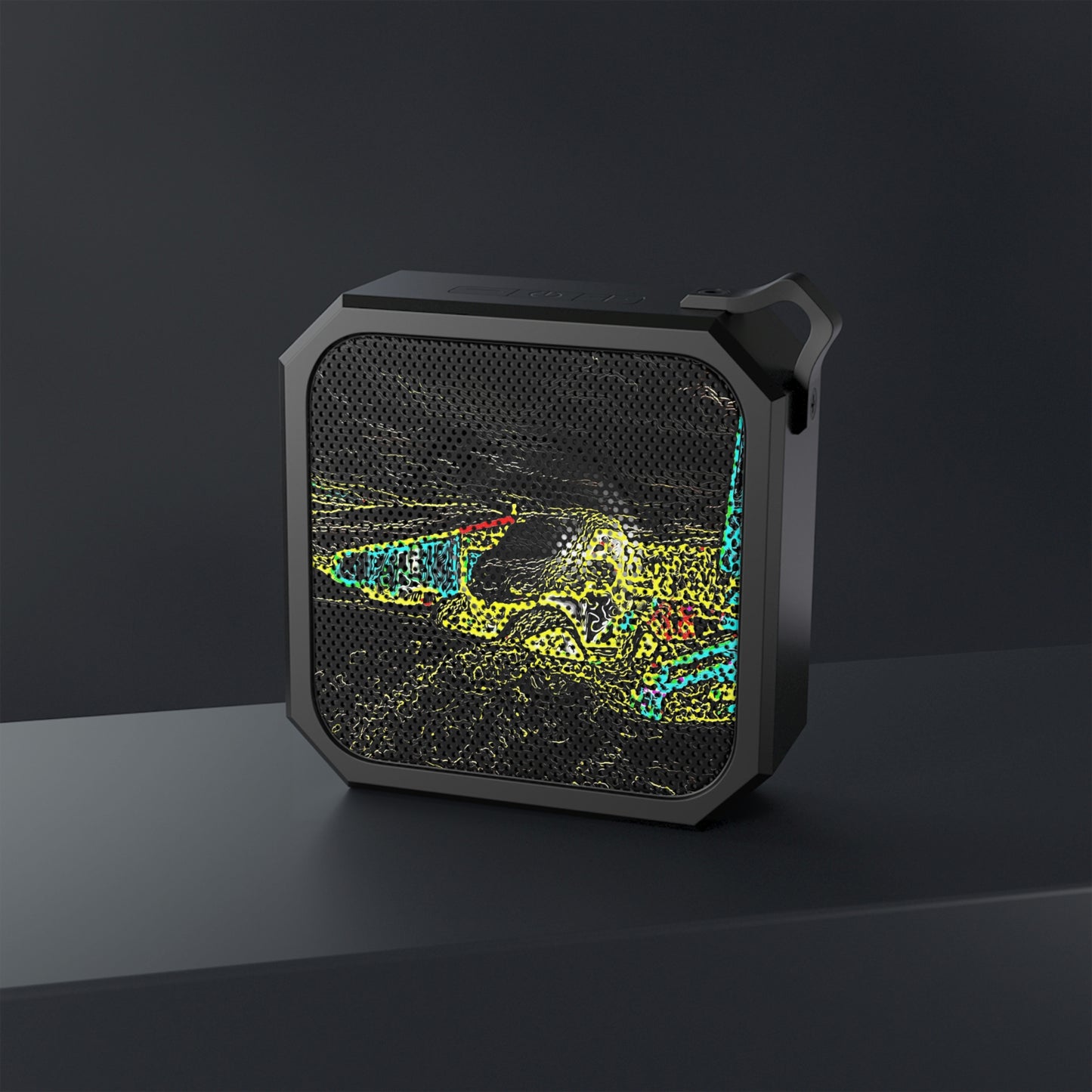 Blackwater Outdoor Bluetooth Speaker ... "Snow Vehicle In Snow Storm At-Rest" ... Circa 12Mar23 ... Central Idaho ... 18-Hours Rendering Time: Original Works ...