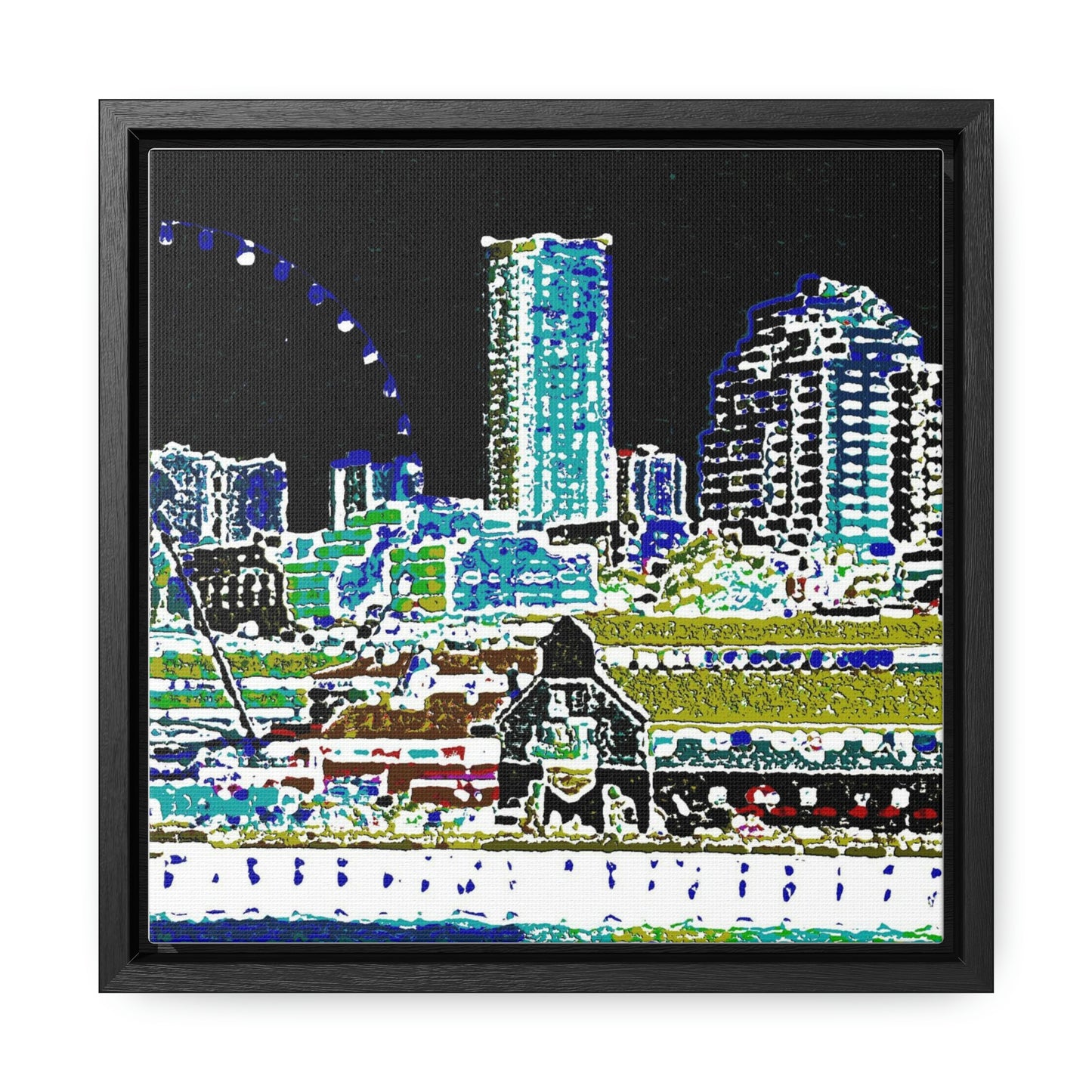 Gallery Canvas Wraps, Square Frame ... That Classic Wheel ... 'Seattle's Wheel' ... & Old Classic Waterside Vendors ...  'Family Archives' ... Original Works ...