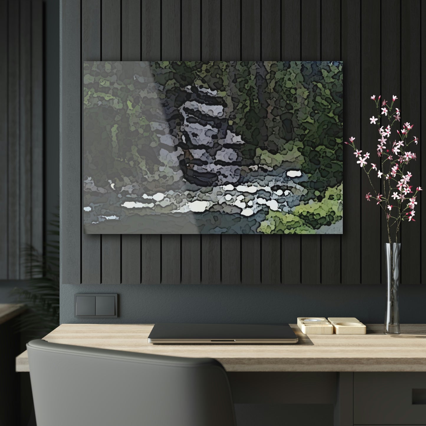 Acrylic Prints ...  "I Am Innocent" ... Tricky-Dick Immortalized ... Nixon Rock: Along The River ... Central Idaho, Summer 2020 ... Original Works ...