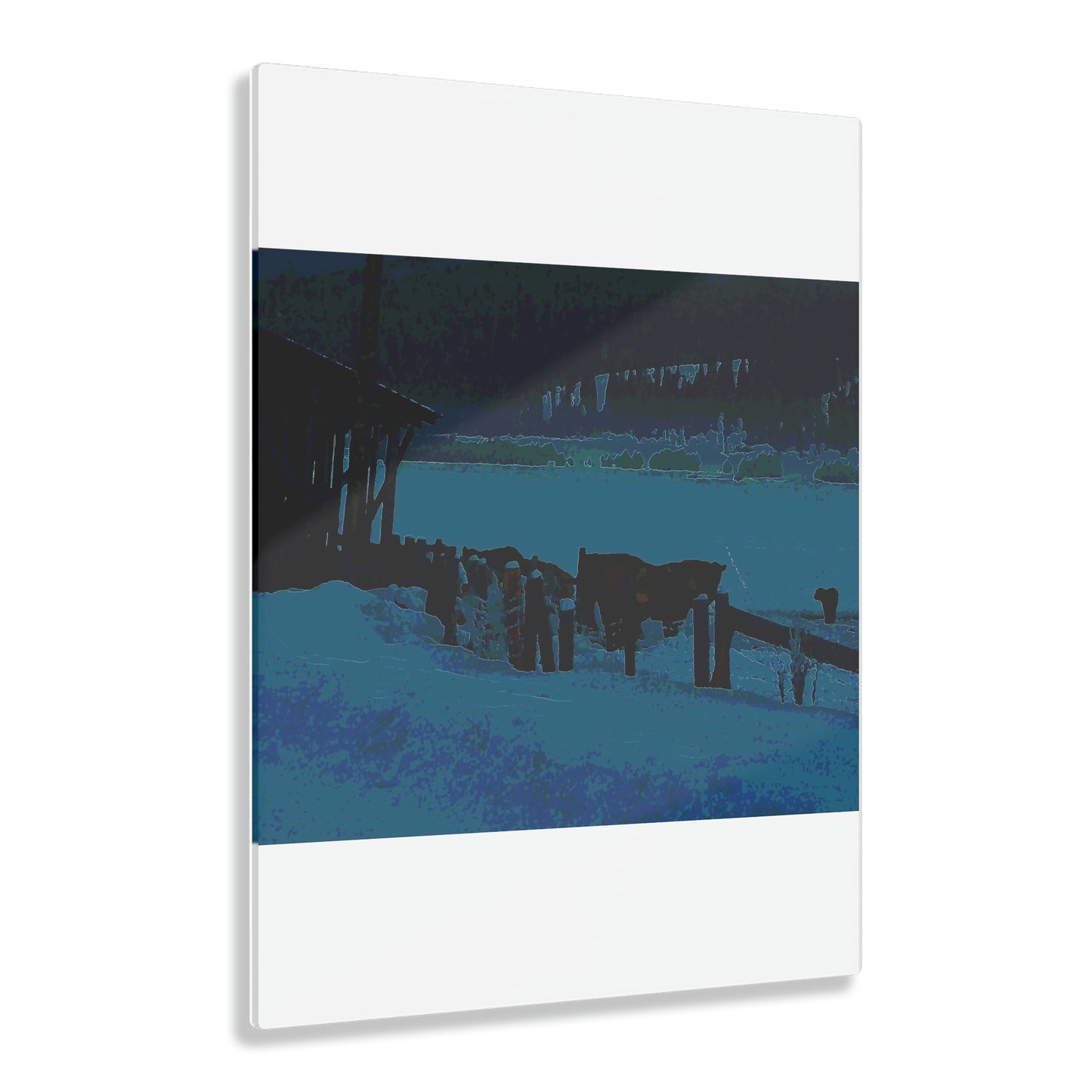 Acrylic Prints ... A Quiet Morning ... "Along The Red River & Nature Preserve Plateau" ... Jan23 ... Original Works ...