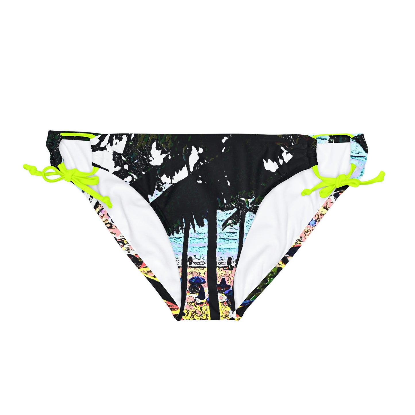 Loop Tie Side Bikini Bottom ...  "A Beautiful Beach Amongst The Palms" ... The Outrigger Waikiki, Honolulu, Oahu ... Original Works ...