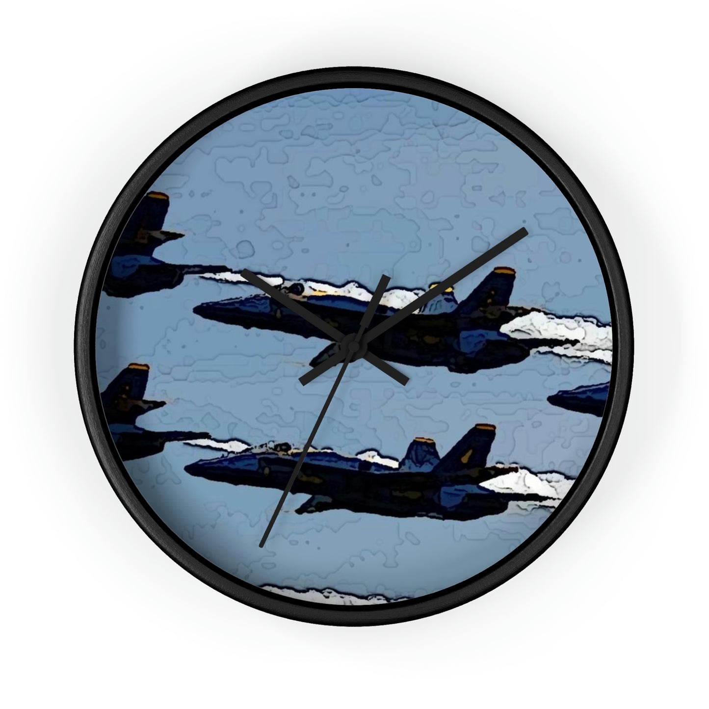 Wall clock ... Seattle Seafair ..."Blue Angels Run Over Lake Washington" ... Circa Mid 1980's ... Dr FJ Holt ... Original Works ...