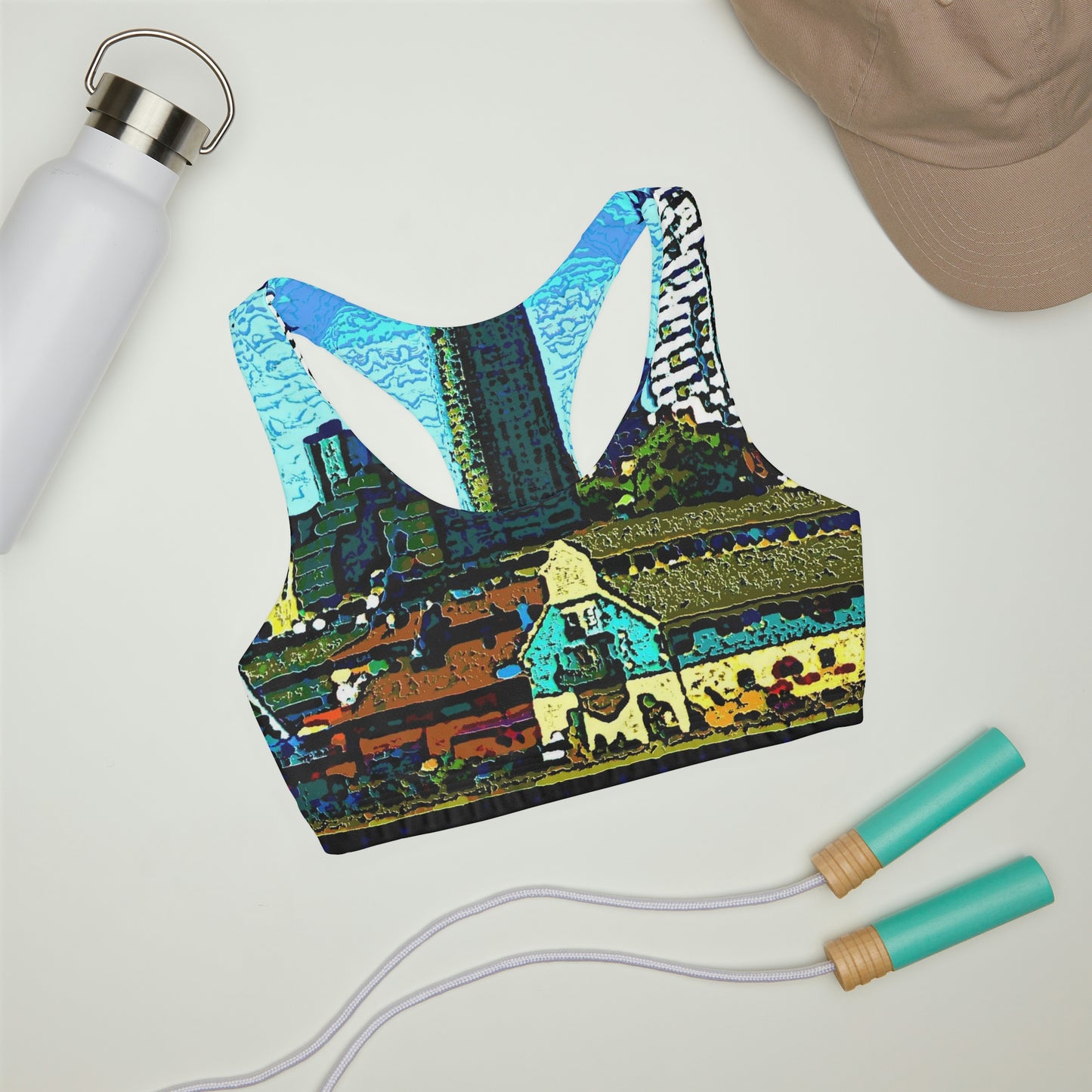Girls' Double Lined Seamless Sports Bra ... That Classic Wheel ... 'Seattle's Wheel' ... & An Old Classic Waterside Vendors ...  'Family Archives' ... Original Works ...