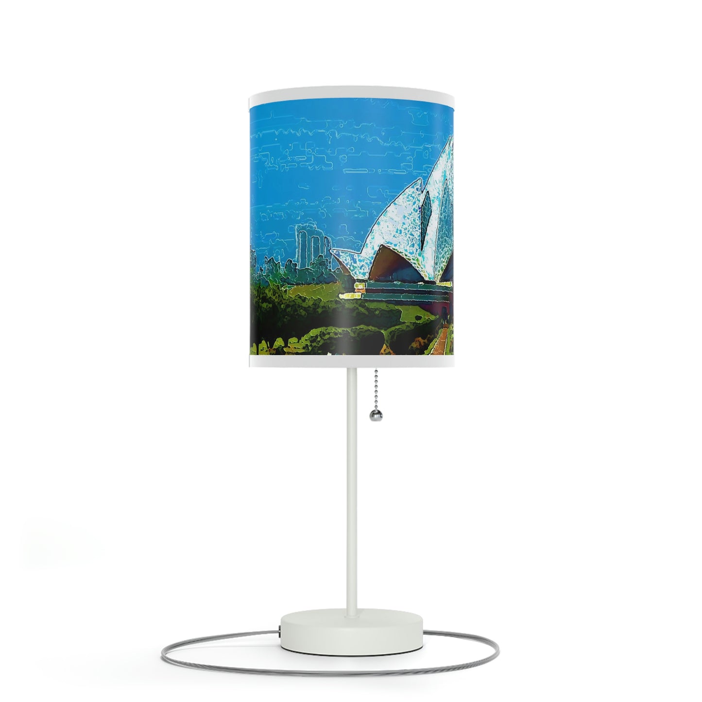 Lamp on a Stand, US|CA plug ... 'Bahai'i House-Of-Worship' ... "Lotus Temple: Delhi, India, 2008" ... Original Works ...