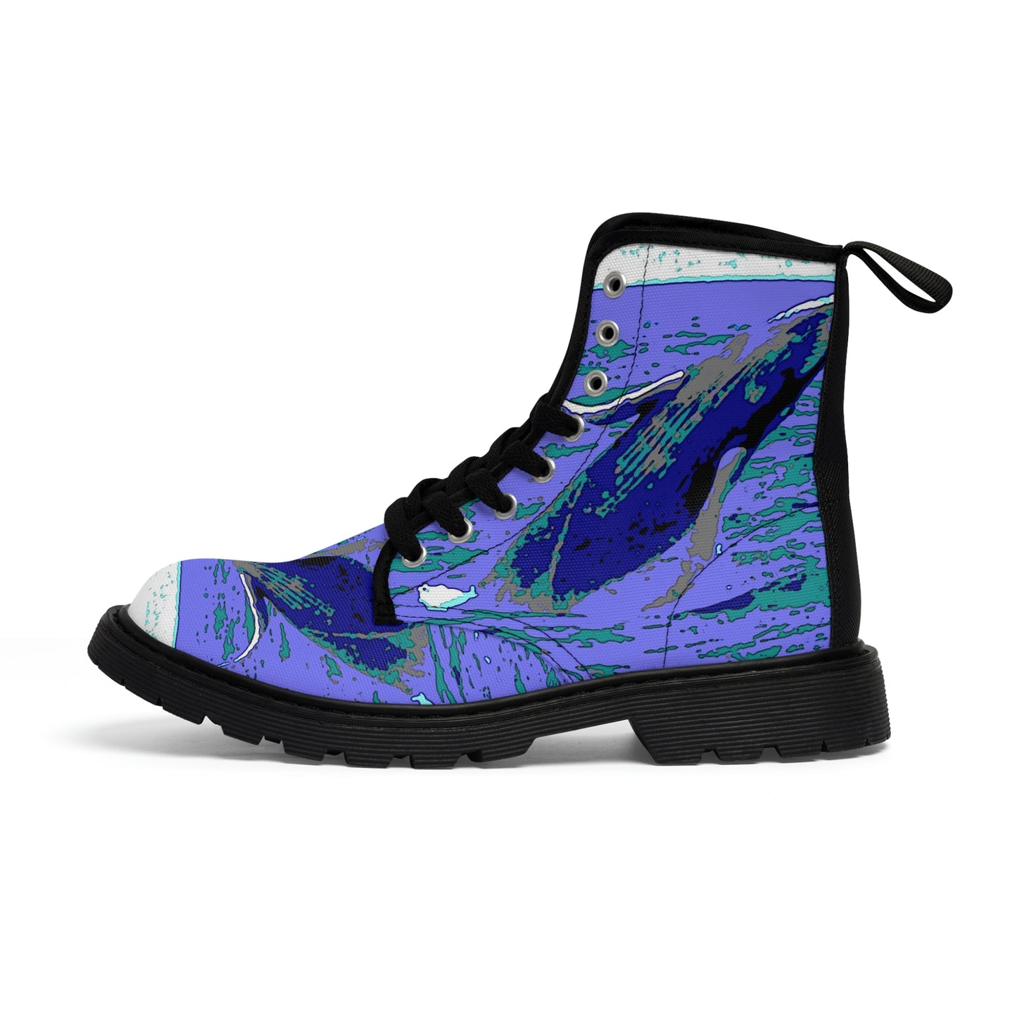 Men's Canvas Boots... Baby Humpback Breaching ... Maui, HI: April 2022 ... "Family Archives: KPH" ... Original Works ...
