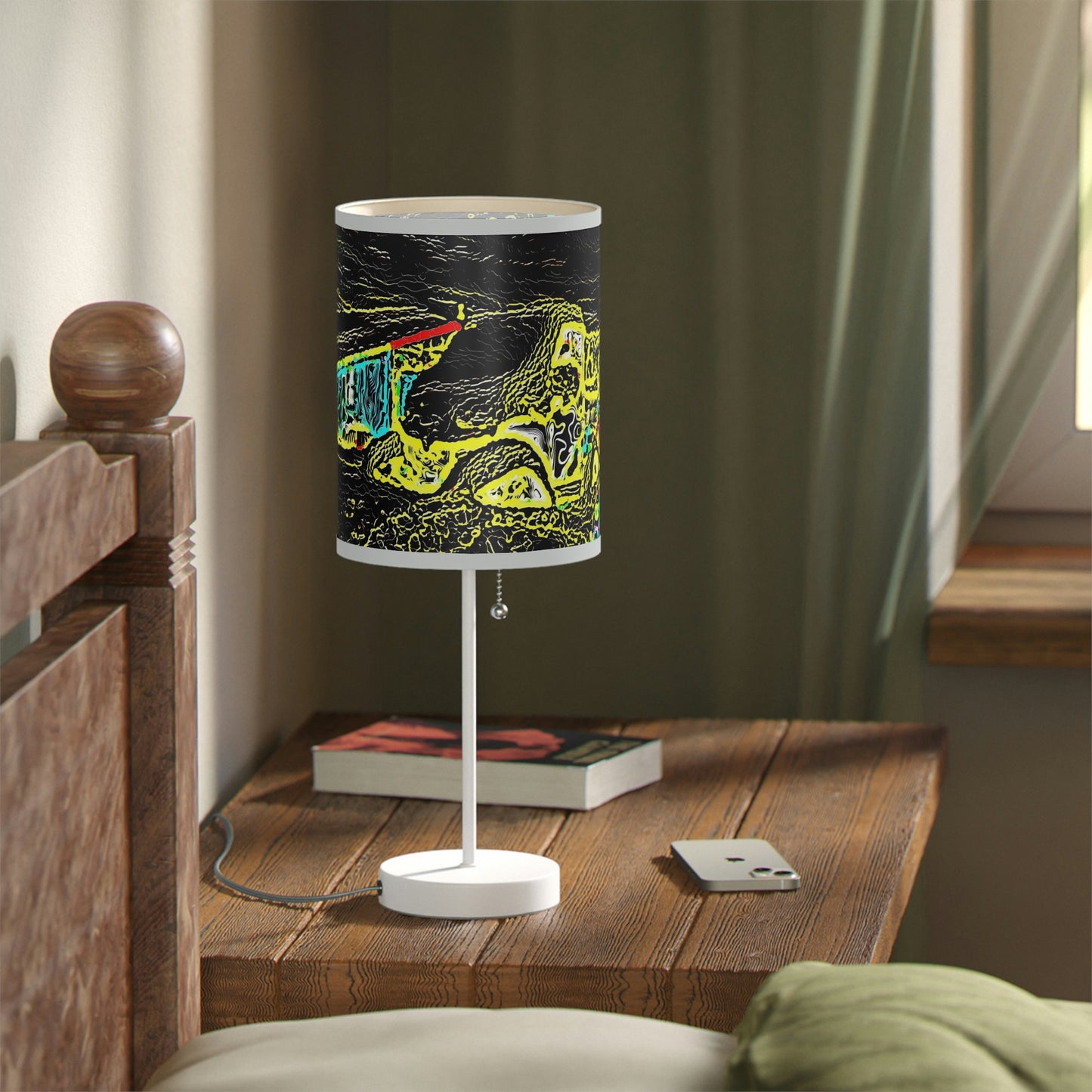 Lamp on a Stand, US|CA plug ... "Snow Vehicle In Snow Storm At-Rest" ... Circa 12Mar23 ... Central Idaho ... 18-Hours Rendering Time: Original Works ...