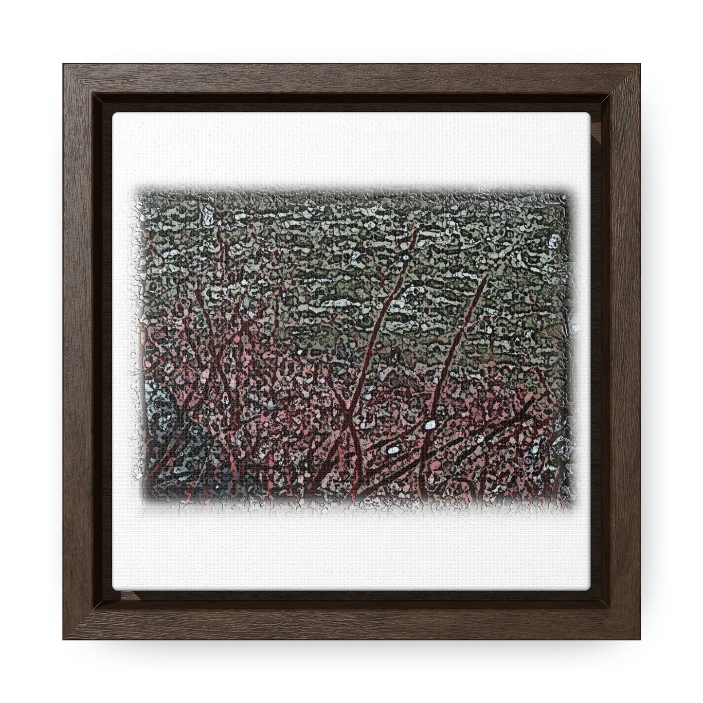 Gallery Canvas Wraps, Square Frame ... "A River Runs Through It" ... Red-Osier-Dogwood (Cornus Stonlifera 'Rubra') .. Original Works ... Central Idaho ...