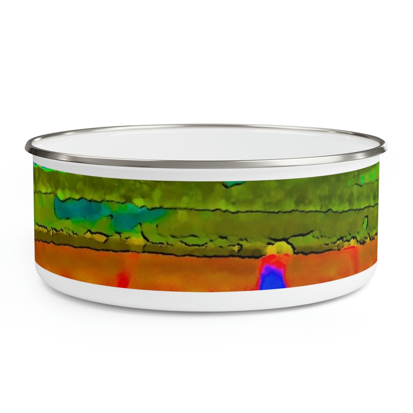 Enamel Bowl ..."Lombard Street San Francisco, CA, USA" ... Family Archives 1970's ... Original Works ...