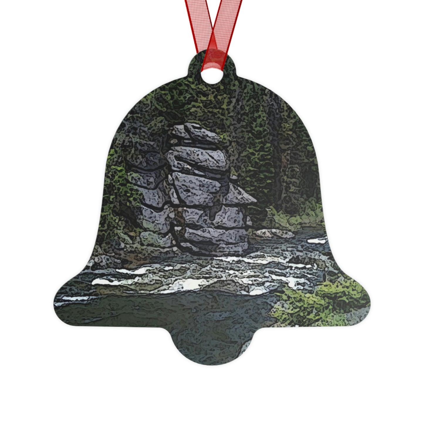 Metal Ornaments ..."I Am Innocent" ... Tricky-Dick Immortalized ... Nixon Rock: Along The River ... Central Idaho, Summer 2020 ... Original Works ...