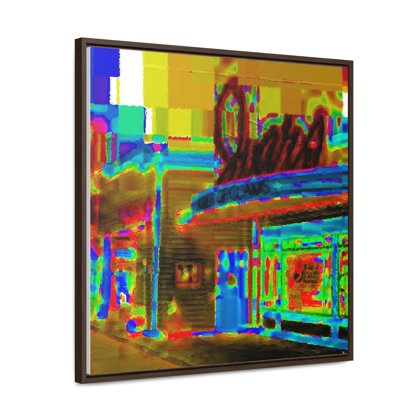 Gallery Canvas Wraps, Square Frame ...  In-A-Hurry & Stressed? ... Remember: Keep "Clam" ... Clam_Happy ...  'Ivars: Seattle Waterfront' ... Personal Archives ... Original Works ...