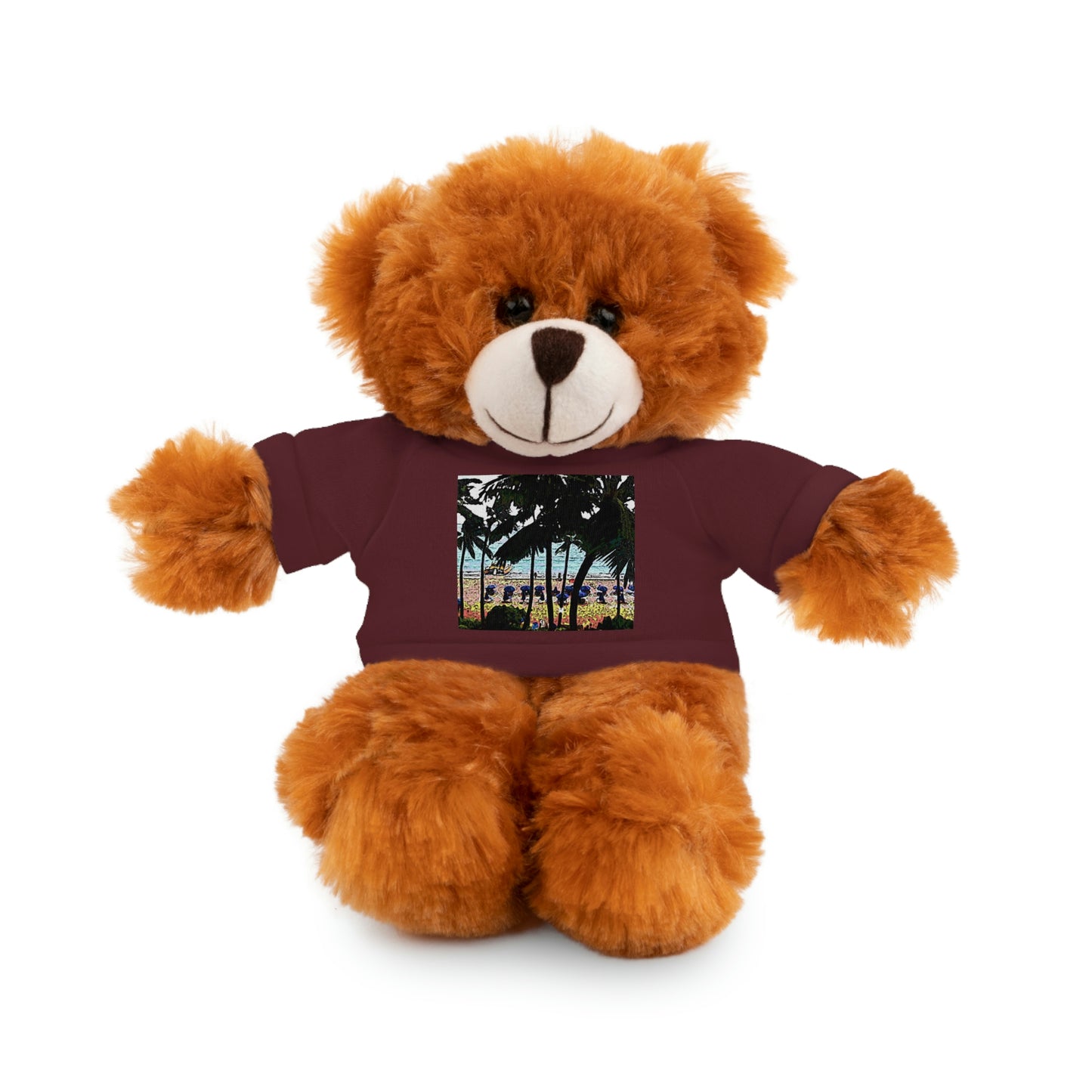 Stuffed Animals with Tee ... "A Beautiful Beach Amongst The Palms" ... The Outrigger Waikiki, Honolulu, Oahu ... Original Works ...