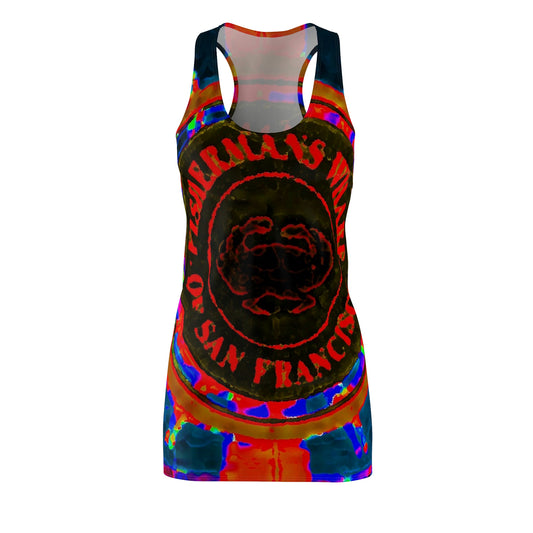 Women's Cut & Sew Racerback Dress ... "No.9 Fishermen's Grotto - Fishermen's Wharf, SF, California" ... Family Archives: 1970's ... Original Works ...