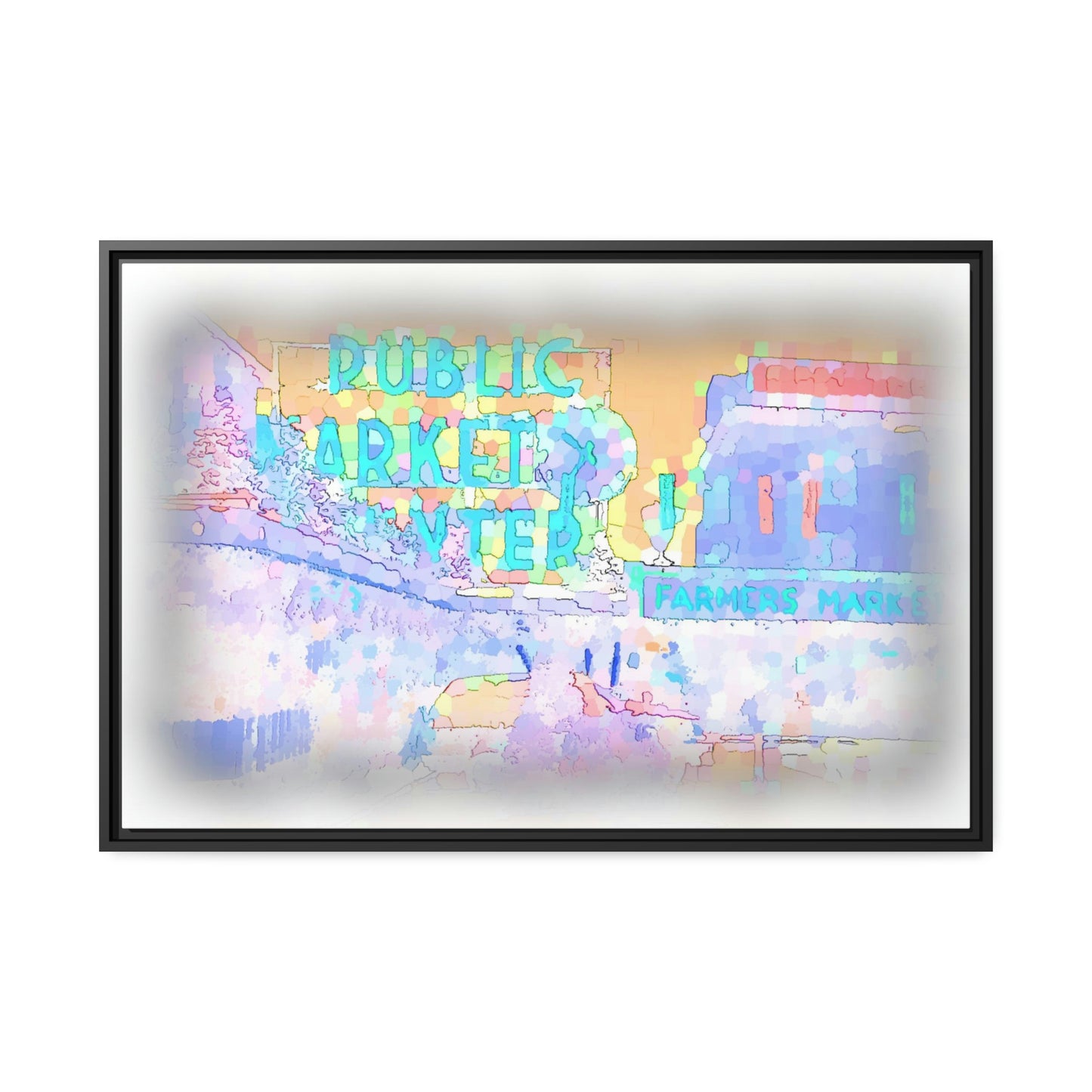 Matte Canvas, Black Frame ... PPM: Pike Place Market ... Original Work ... Winter 2022 ...