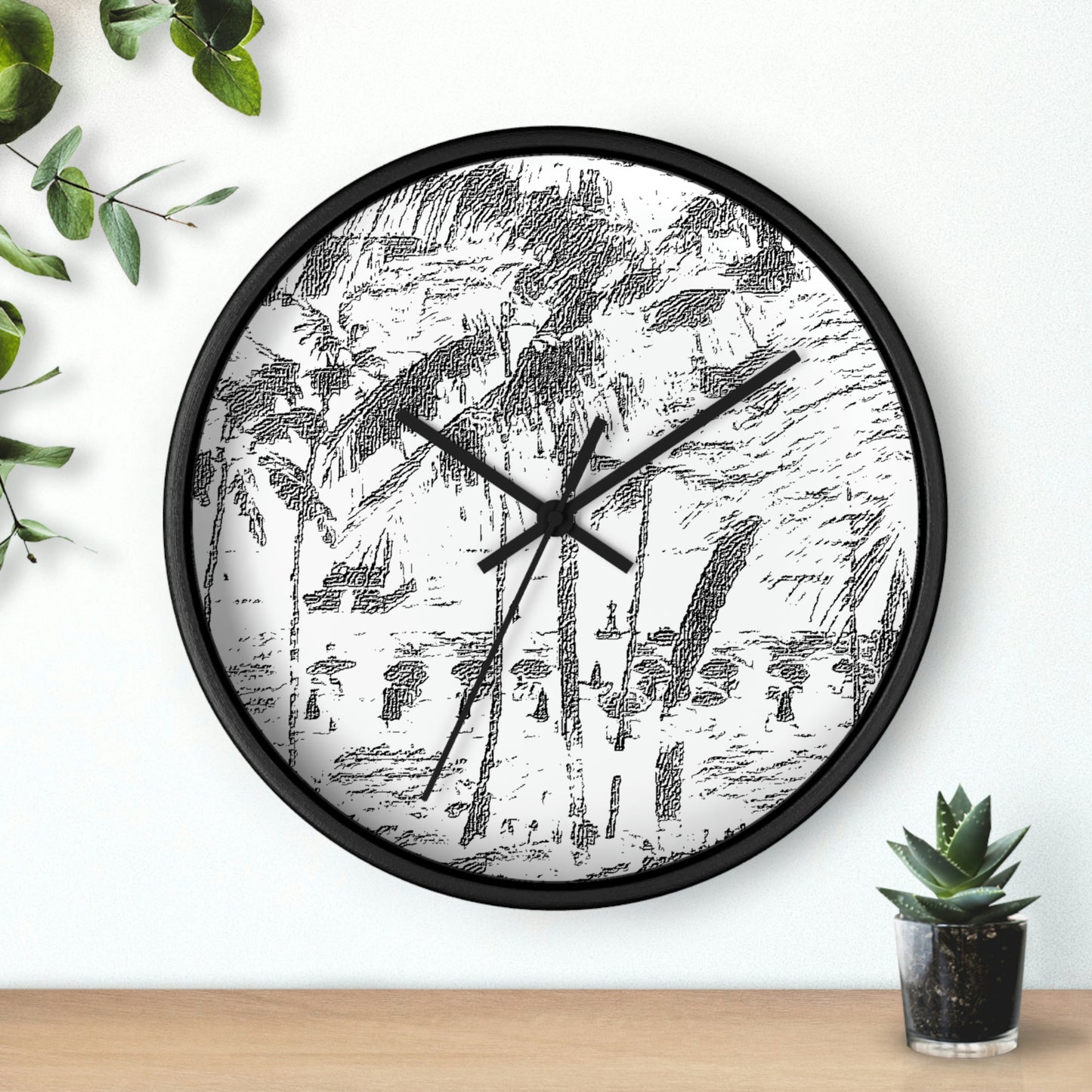 Wall Clock ... "The Royal Hawai'ian: Waikiki Beach_Beach" ... Honolulu, HI ... Ocotber 2014 (Halloween) ... Original Works ...