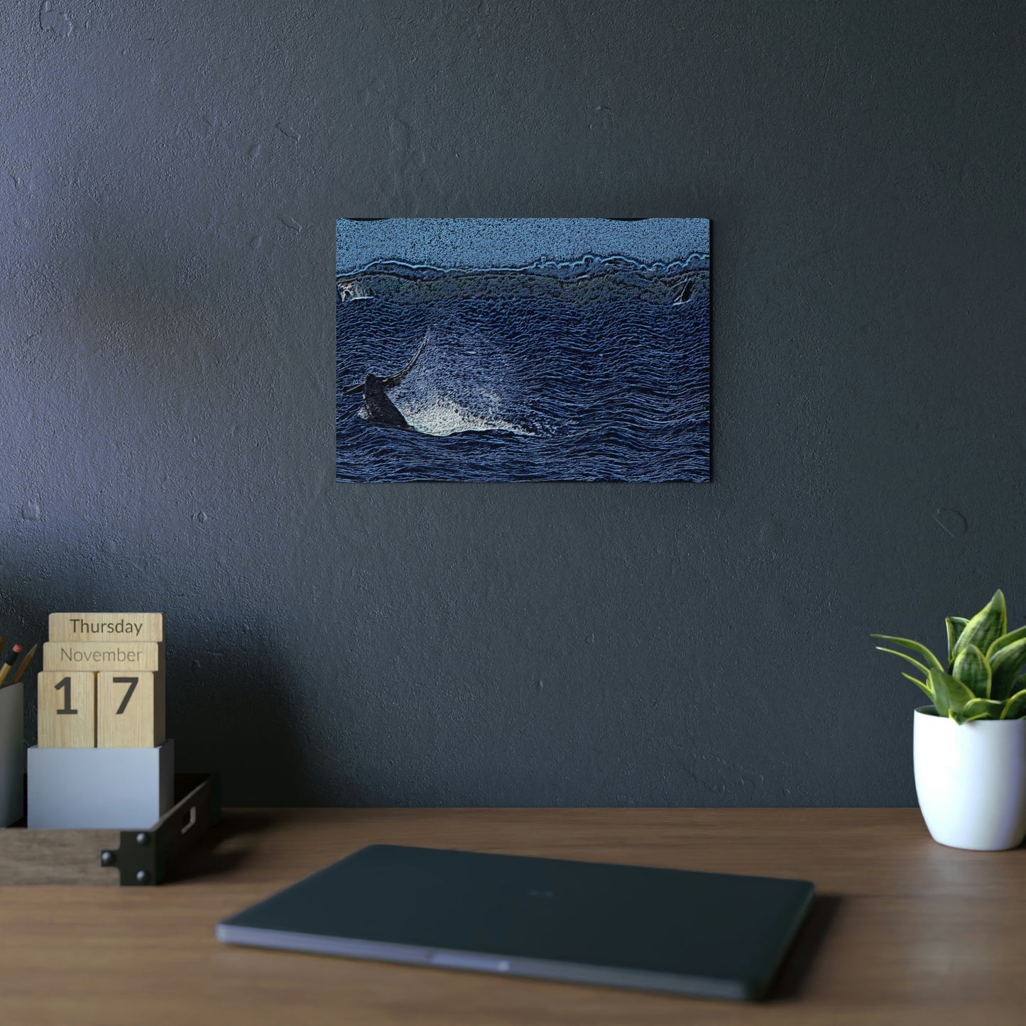 Aluminum Composite Panels ... "The Humpbacks Of Maui_3" ... 'It Takes Three' ... April Fools Day 2023 ... Family Archives (KPH) ... Original Works