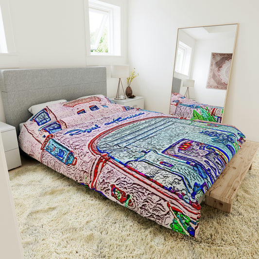 Duvet Cover ... "La Grande Entree" At: 'The Pink Palace' ... The Royal Hawai'ian ... Honolulu, HI ... '27Oct2014' ... Original Works ...