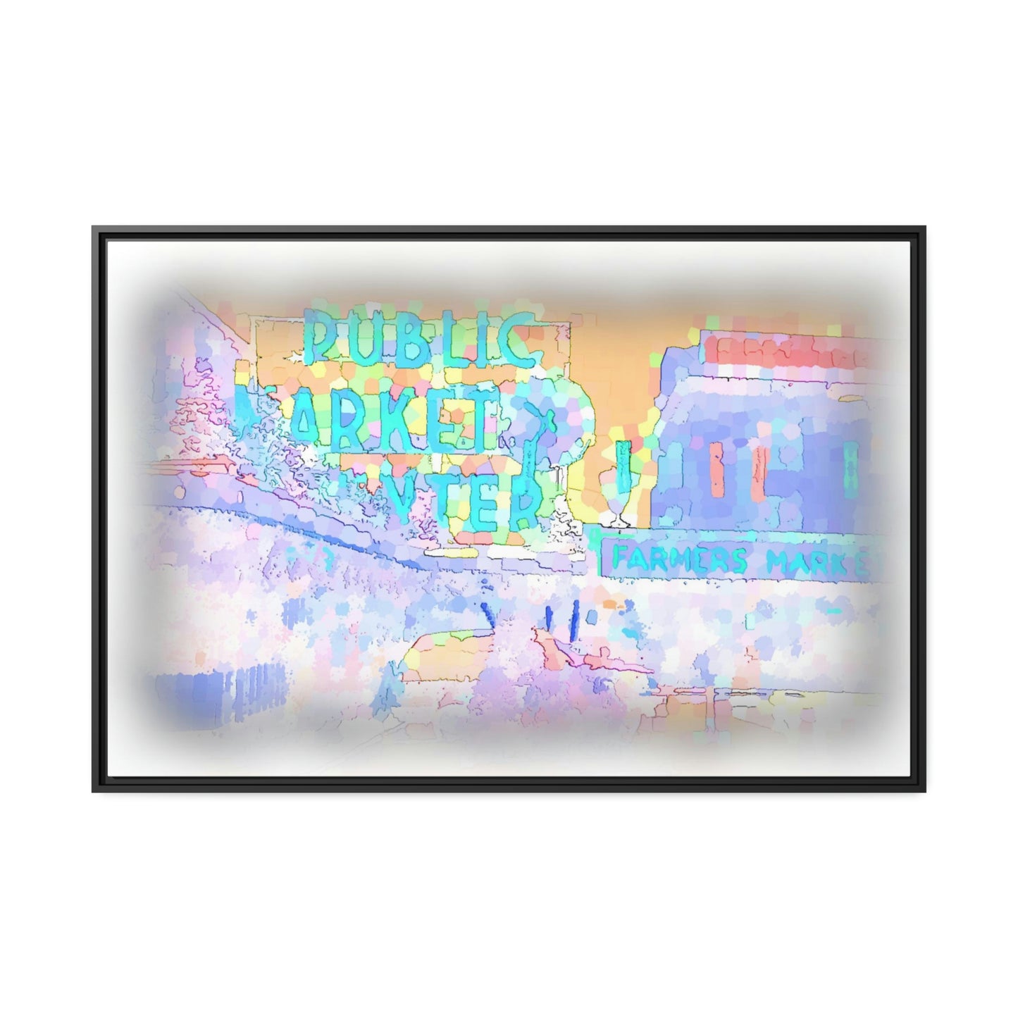 Matte Canvas, Black Frame ... PPM: Pike Place Market ... Original Work ... Winter 2022 ...