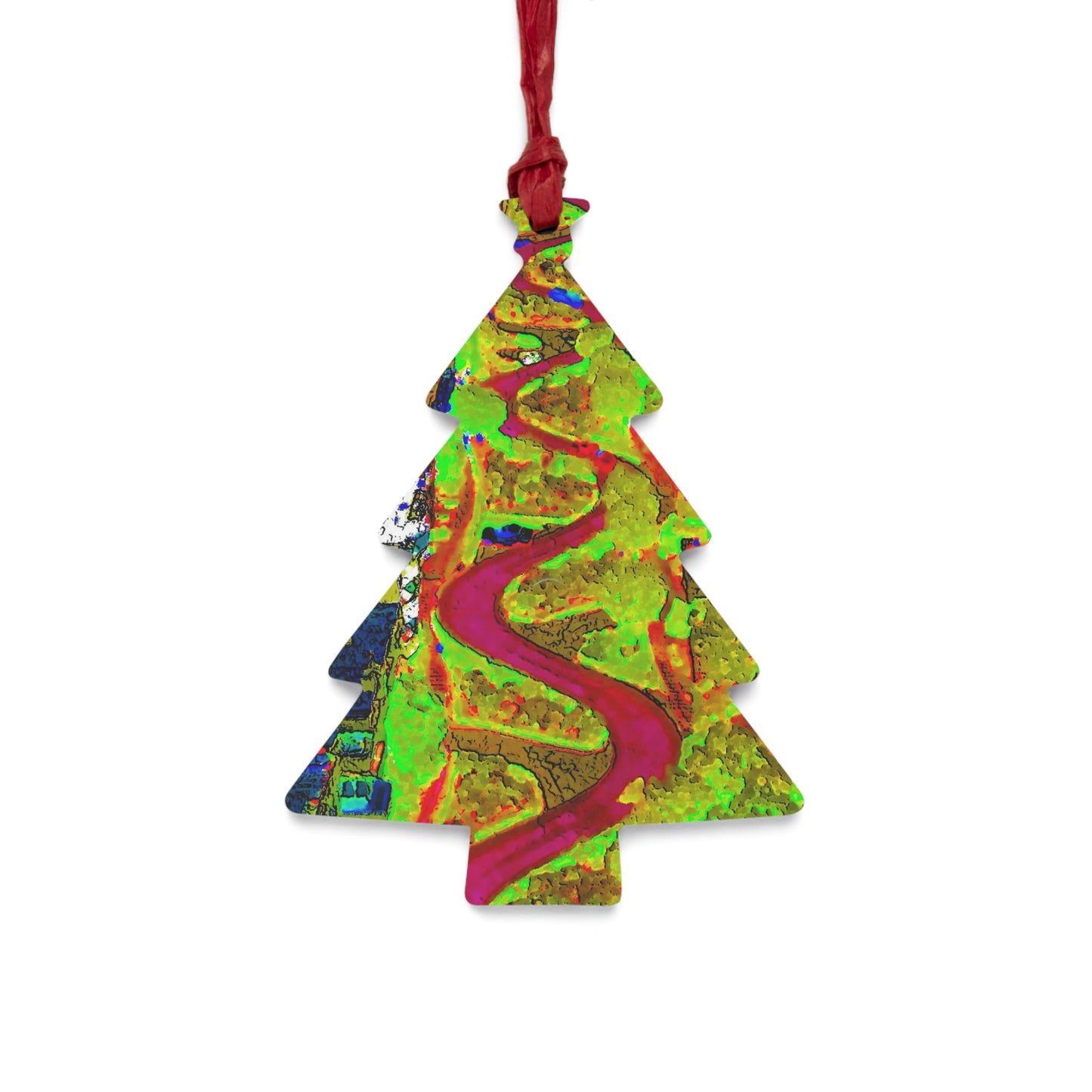 Wooden Ornaments ... A Crazy Street ... 'Eight Winding Curve-Switchbacks' ... "Lombard Street, San Francisco, CA' ... Family Archives: 1970's ... Original Works ...