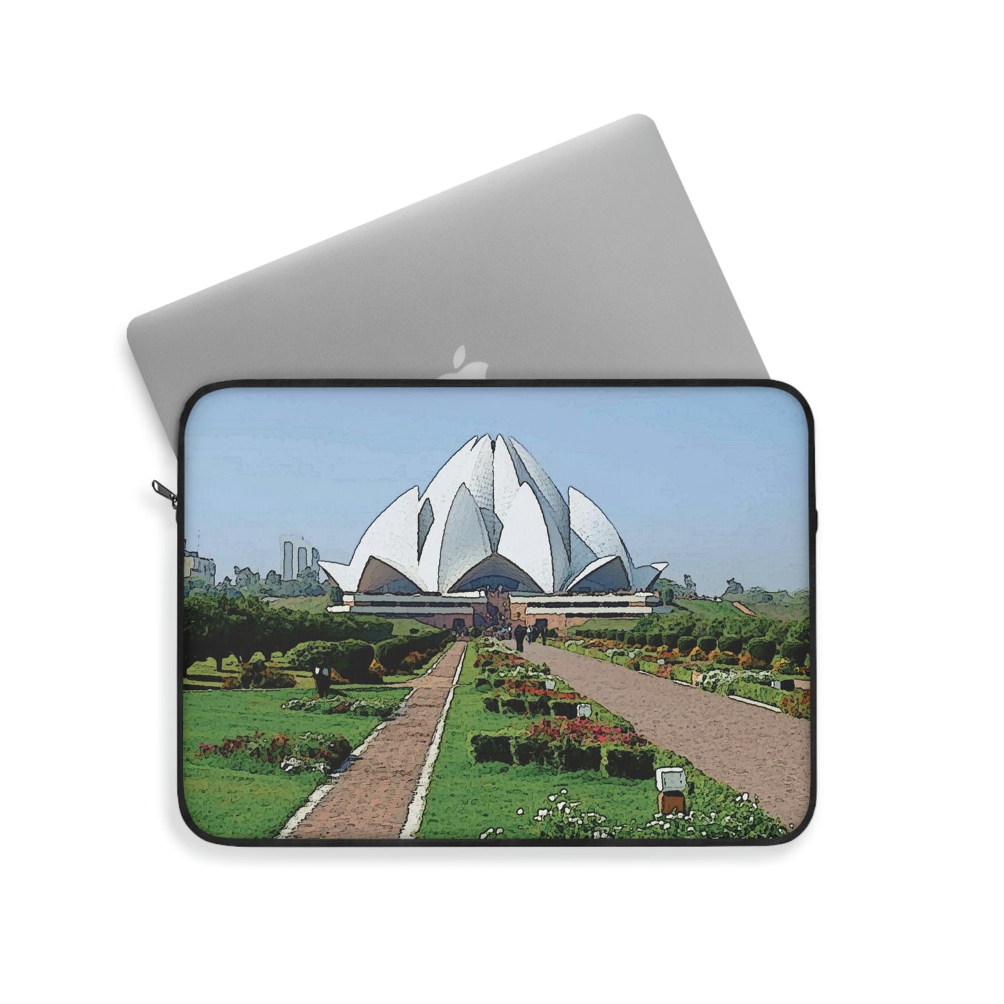 Laptop Sleeve ... 'Bahai'i House-Of-Worship' ... "Lotus Temple: Delhi, India, 2008" ... Original Works ...