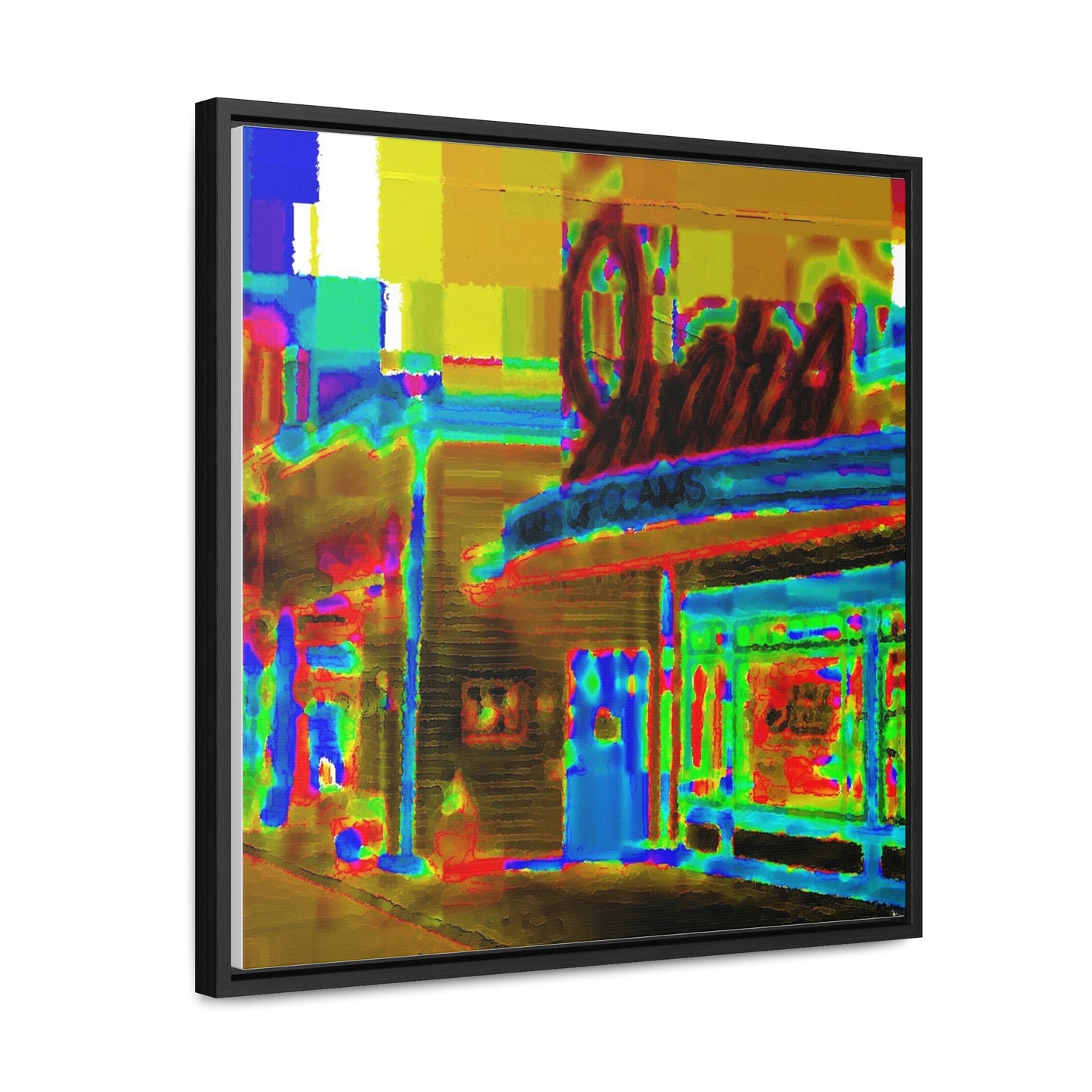 Gallery Canvas Wraps, Square Frame ...  In-A-Hurry & Stressed? ... Remember: Keep "Clam" ... Clam_Happy ...  'Ivars: Seattle Waterfront' ... Personal Archives ... Original Works ...