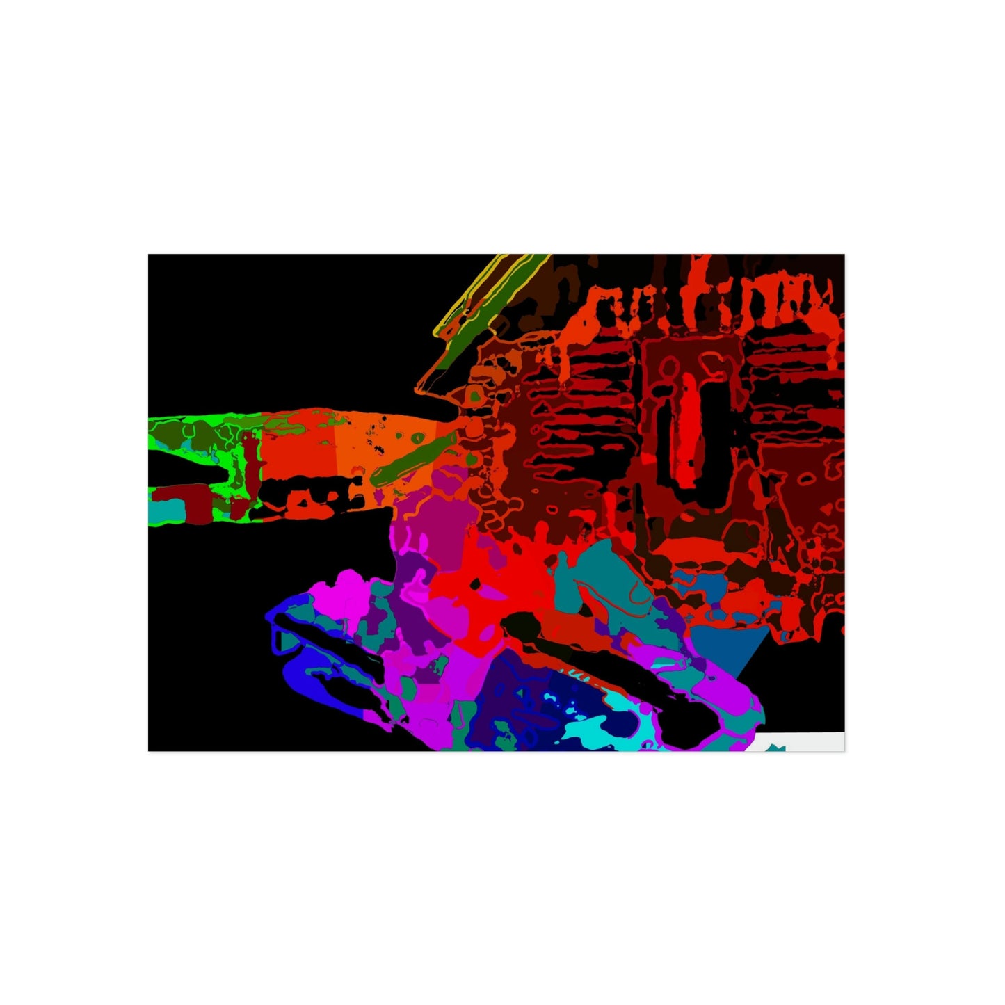 Aluminum Composite Panels ... "Lots of Color" ... 'The Reds, The Purples, The Pinks & The Blues ... All Contrasted Against The Black Of Snow' ... November 2022 ... Original Works ...