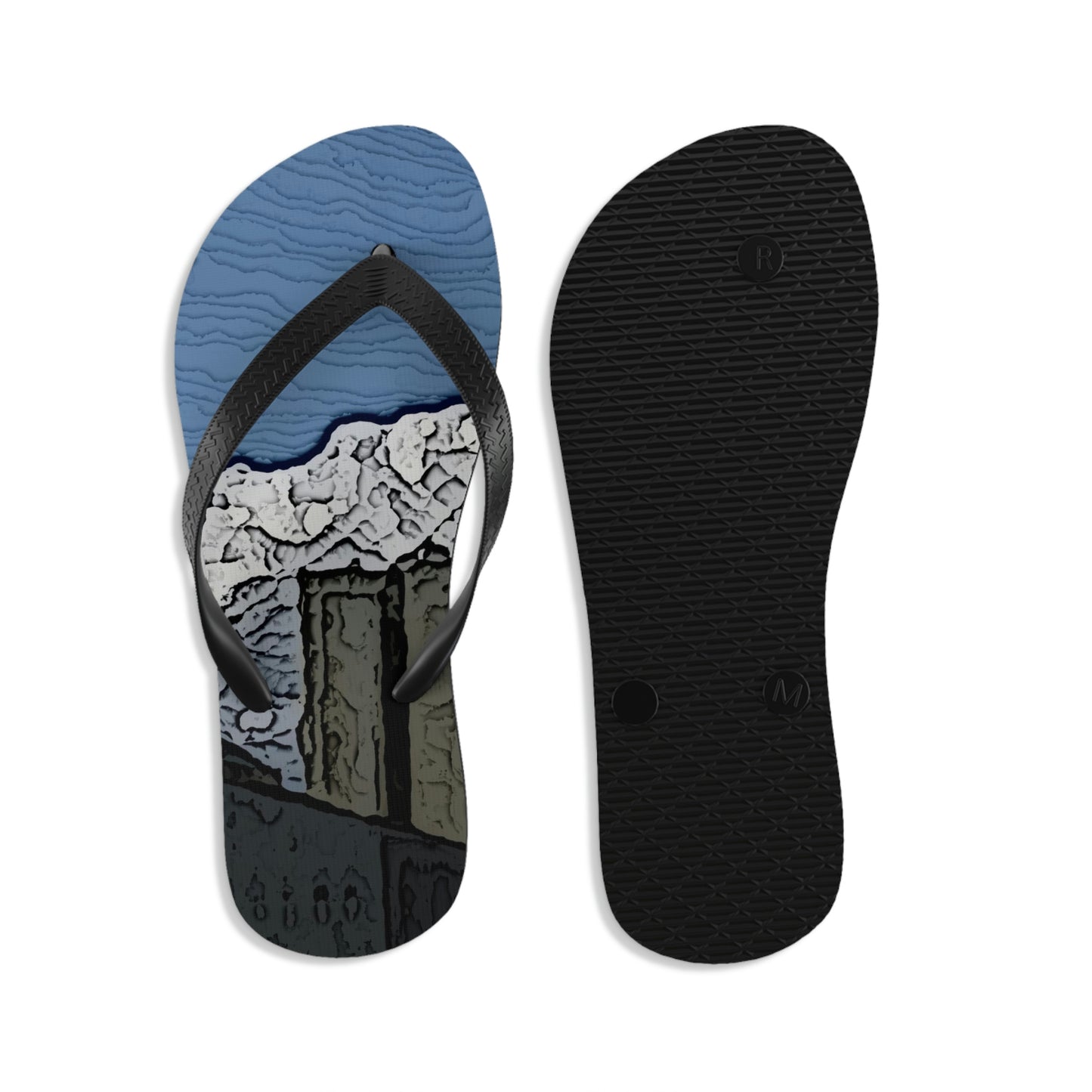 Unisex Flip-Flops ... "ICP: Idaho County Propane ... 'Production Facilities Grangeville, Idaho' ... "  Original Works: Rendering Time: 10 Hours ...