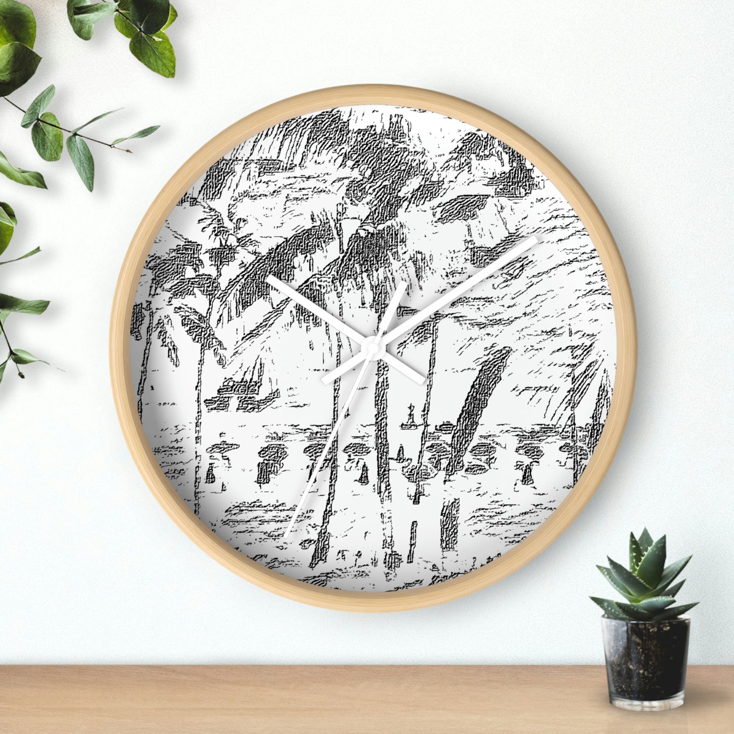 Wall Clock ... "The Royal Hawai'ian: Waikiki Beach_Beach" ... Honolulu, HI ... Ocotber 2014 (Halloween) ... Original Works ...