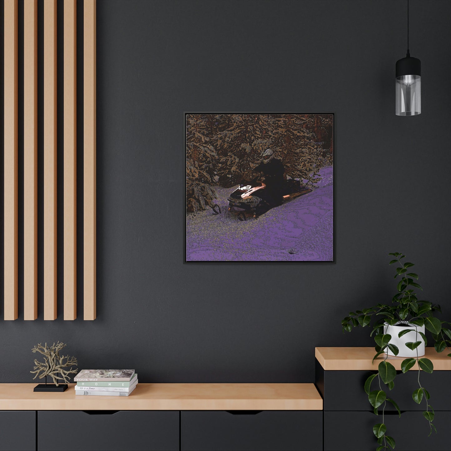 Gallery Canvas Wraps, Square Frame ... Yep ... "Another Day ... Riding Through The Wilderness ... " ... February 2023 ... Original Works ...